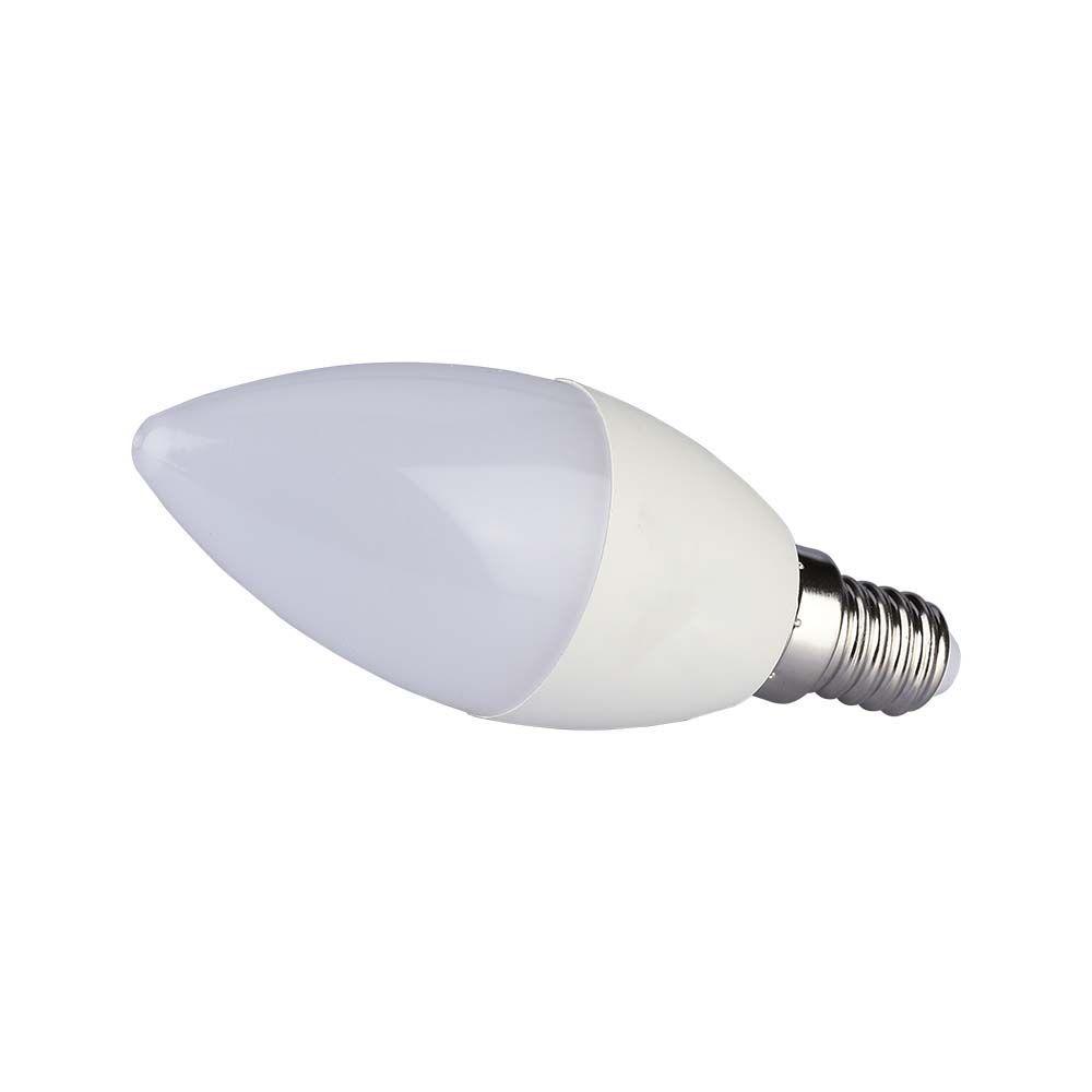 5.5W C35 Żarówka LED, Chip SAMSUNG, Ściemniana, Barwa:3000K, Trzonek:E14, VTAC, SKU 2120045