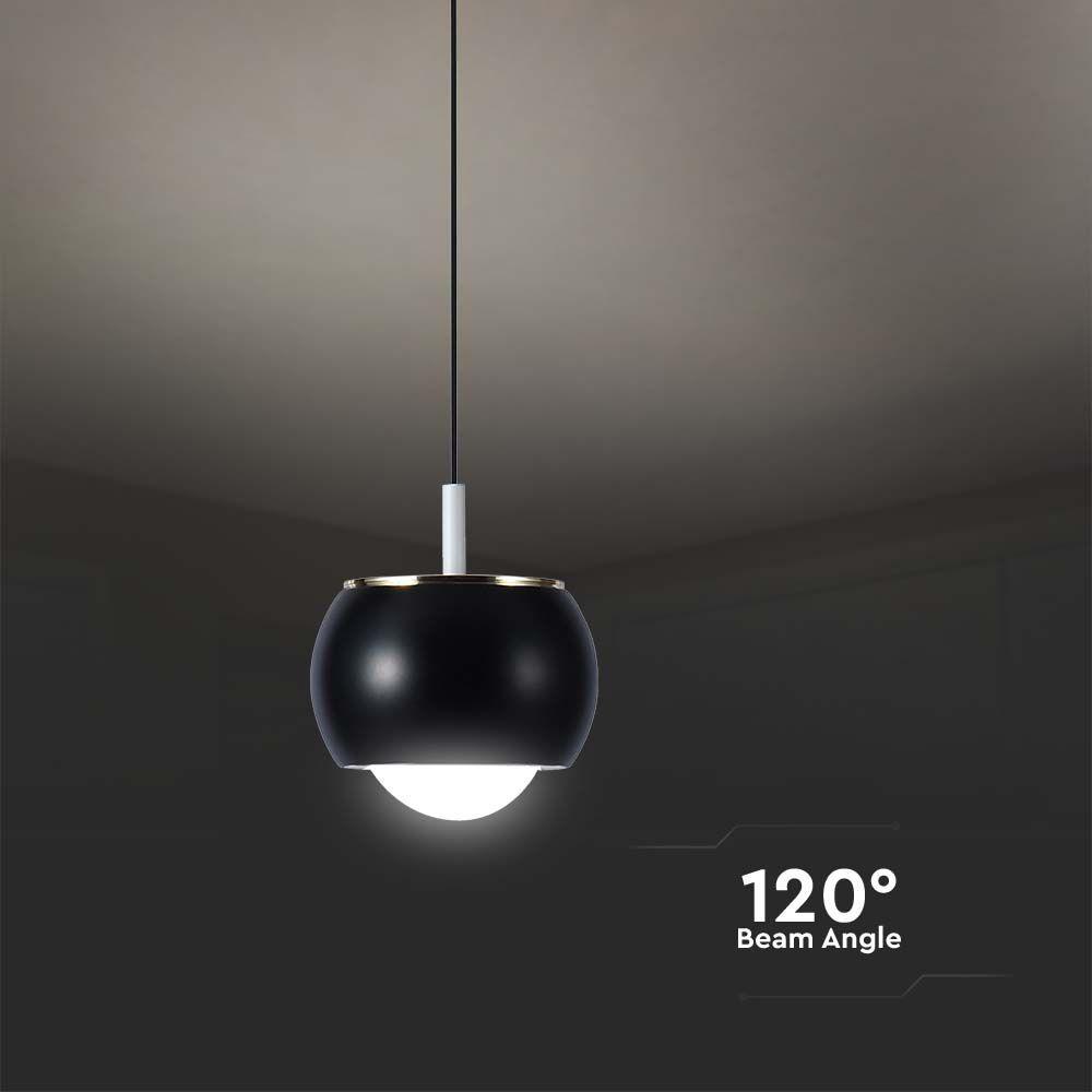 VT-7830 9W LED HANGING LAMP (10x10x100CM) 3000K BLACK BODY