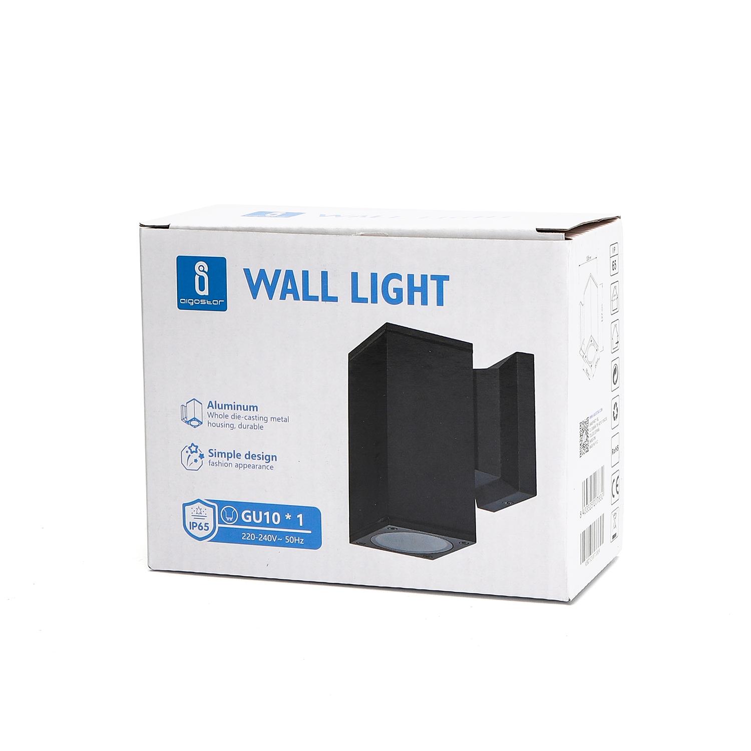 One-way Wall Light Black (Without Light Source) GU10