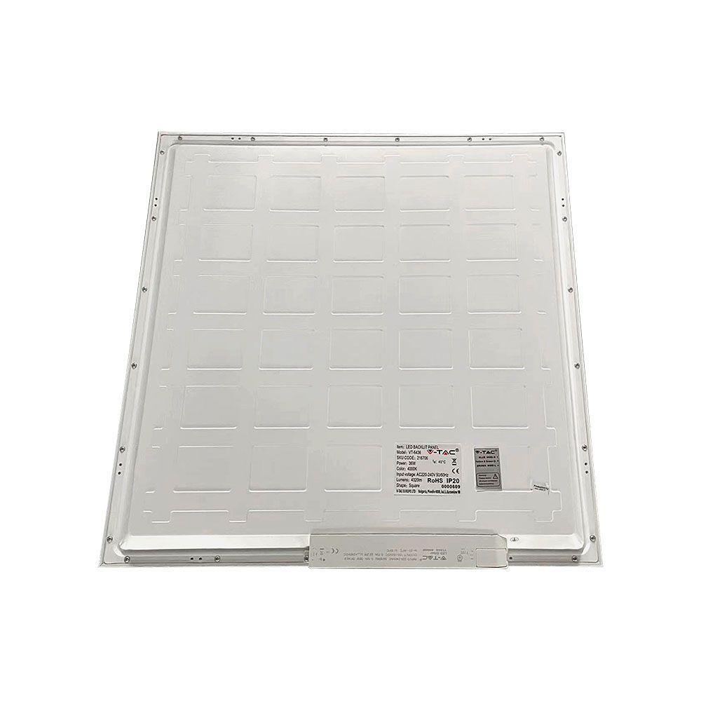 36W Panel LED 600x600mm, Barwa:6400K, HIGH LUMEN, Opakowanie: 8szt., VTAC, SKU 216707