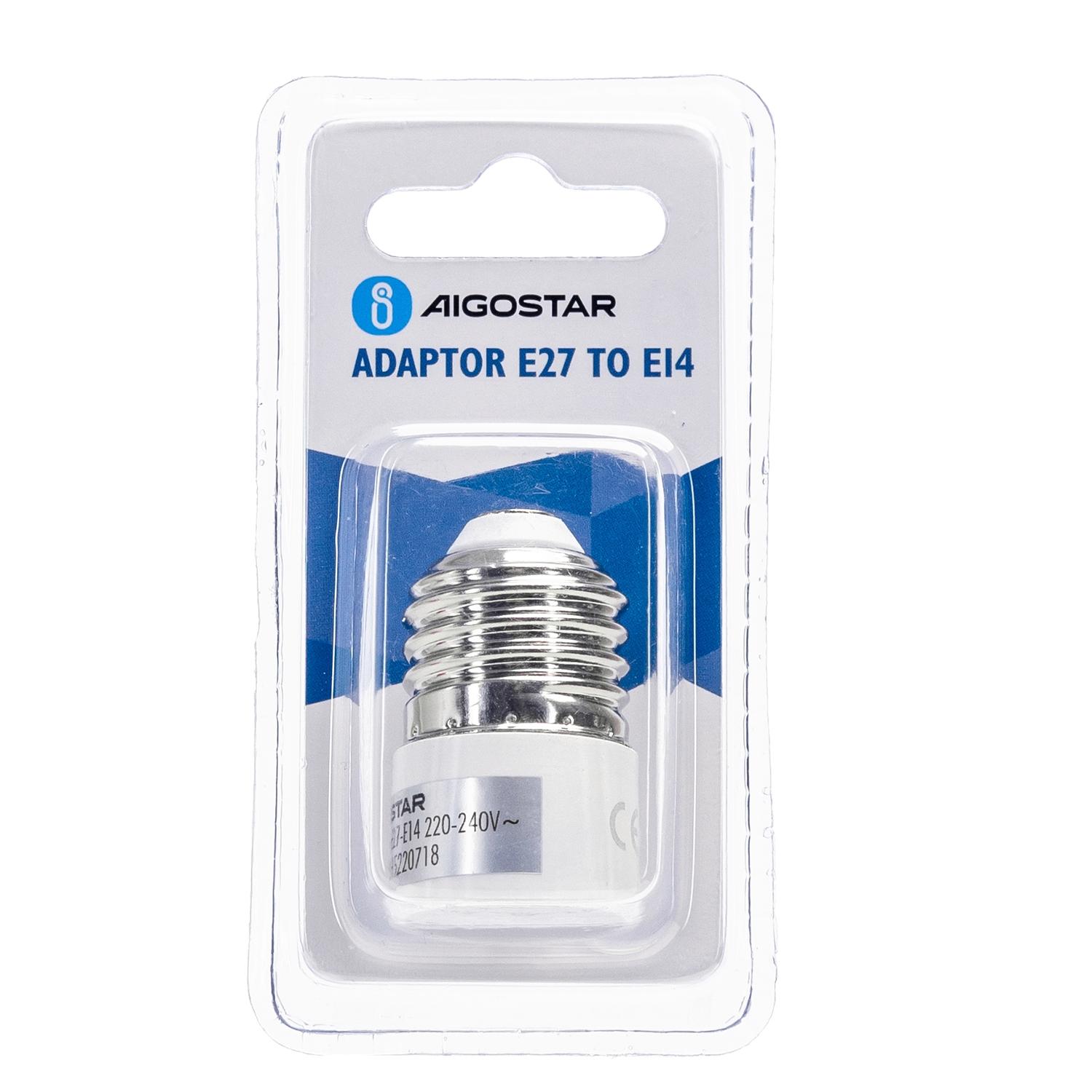 Adaptor E27 to E14 White