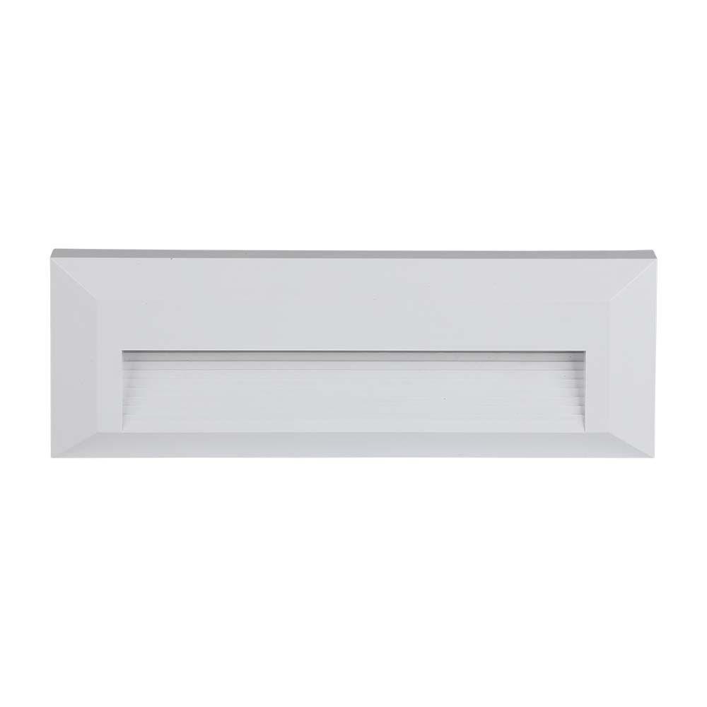 VT-1162 3W LED STEP LIGHT 4000K WHITE BODY RECTANGLE