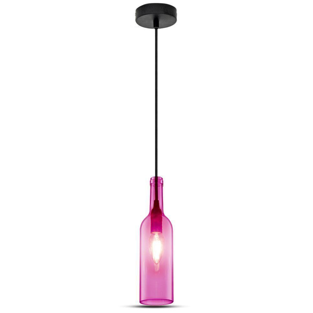 VT-7558 BOTTLE PENDANT LIGHT-E14 HOLDER-ROSE