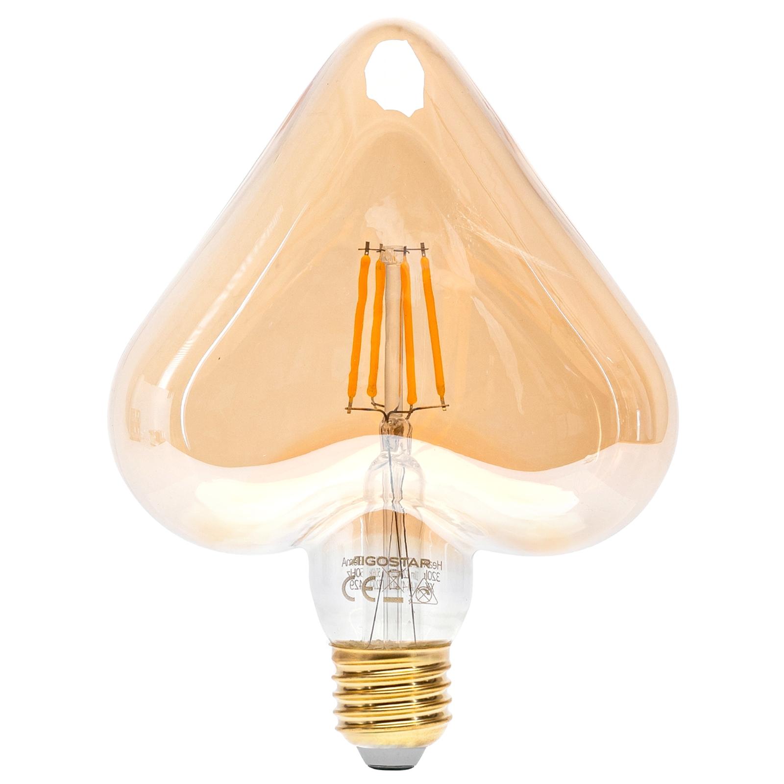 LED Filament Bulb (Heart) E27 4W