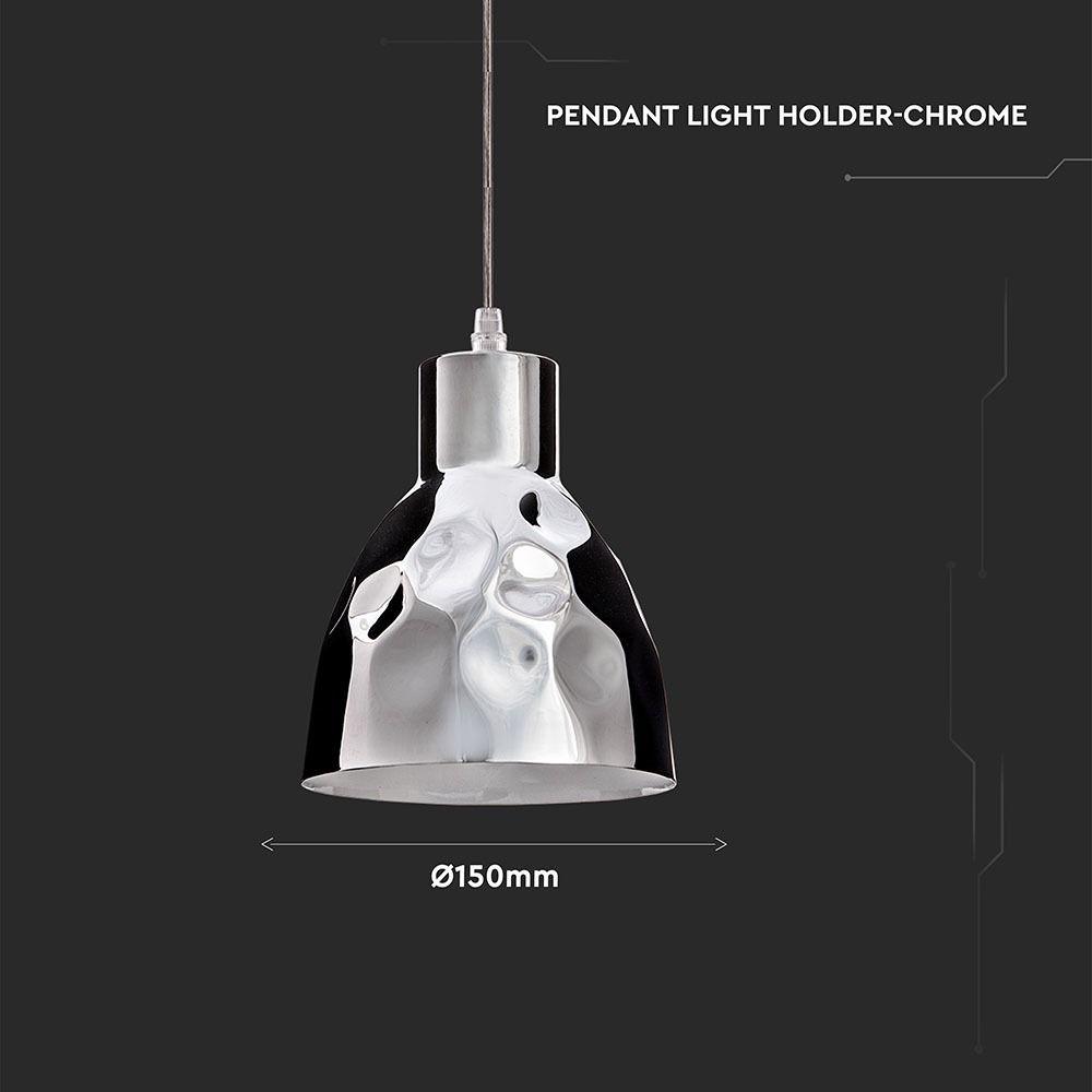 VT-8150 E27 PENDANT LIGHT HOLDER-CHROME