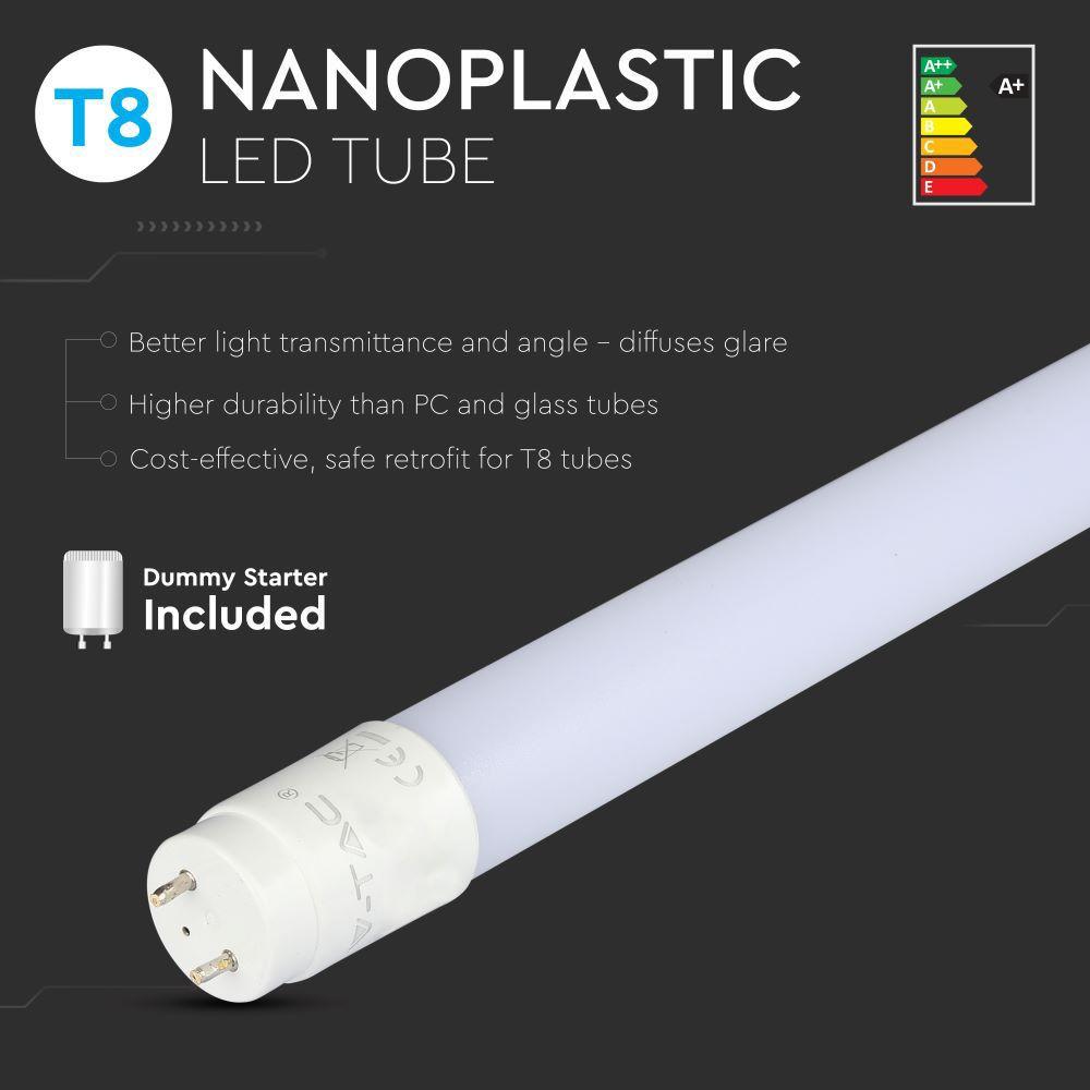 VT-9077 14W T8 LED PLASTIC TUBE NON ROTATABLE-90CM 4000K G13