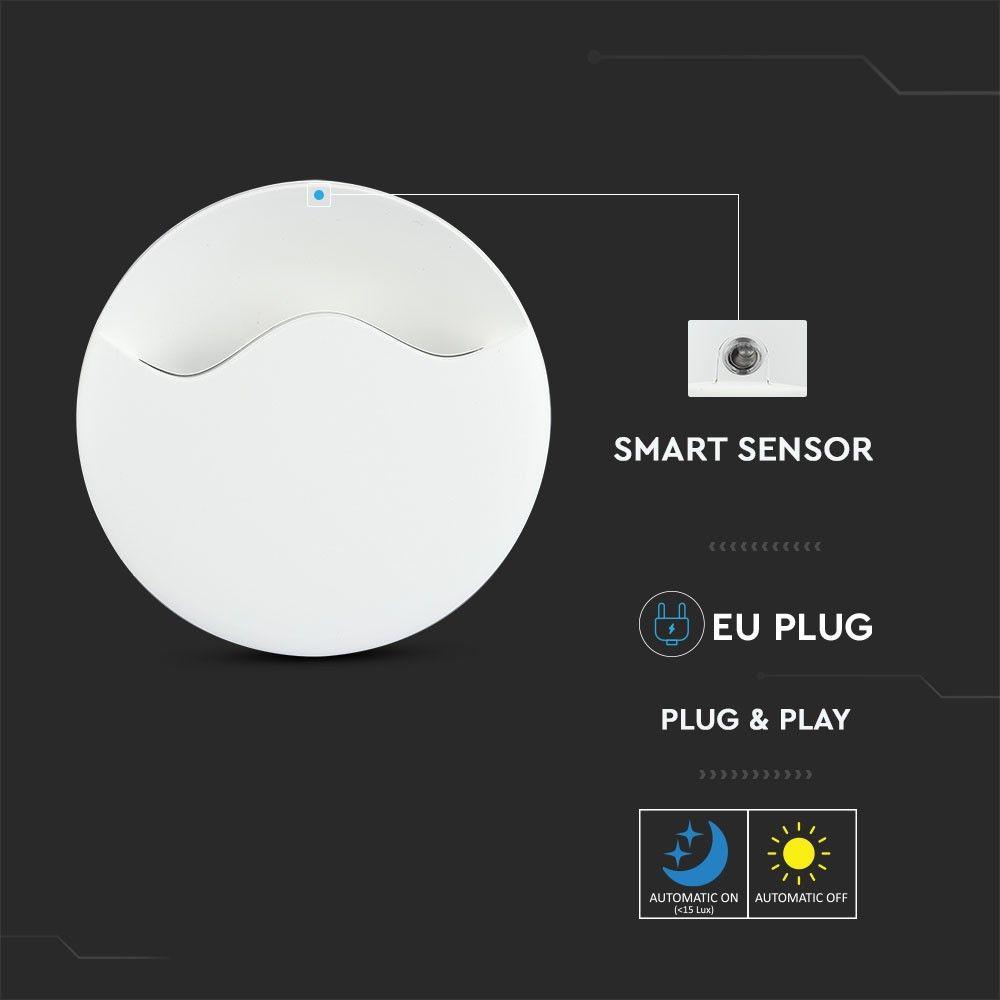 VT-83 0.45W LED NIGHT LIGHT(EU PLUG) SAMSUNG CHIP 4000K ROUND