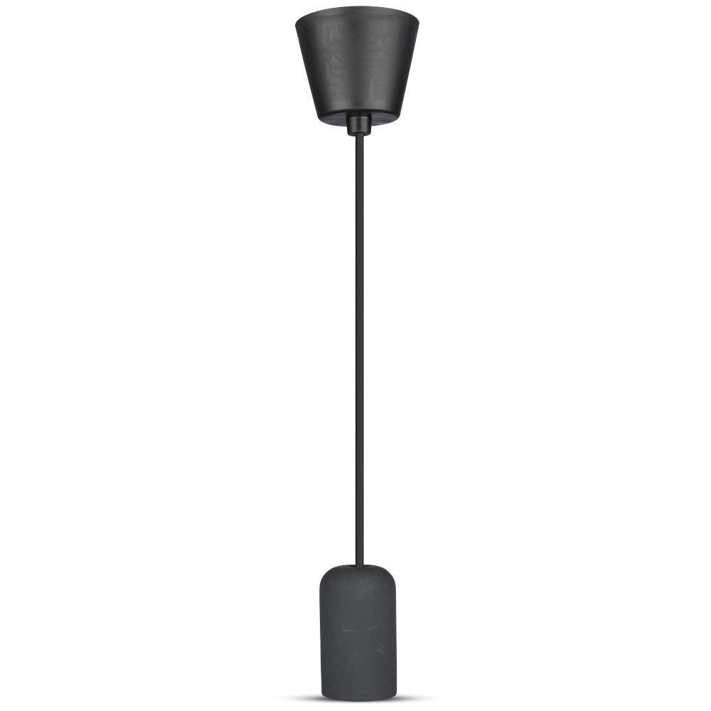 Lampa Wisząca, Trzonek:E27, Gips, Czarny, VTAC, SKU 3747