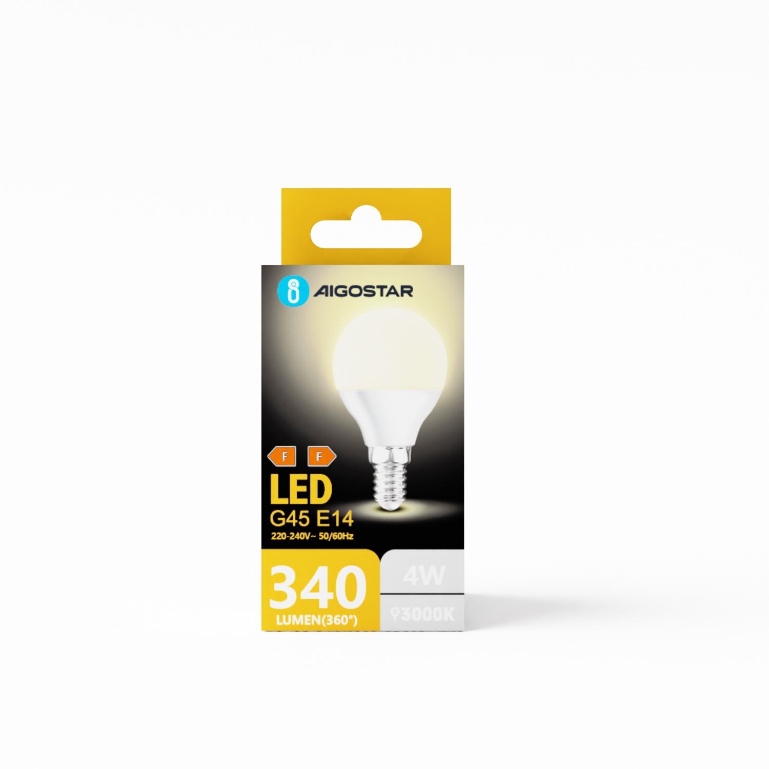 LED G45 E14 4W 3000K (4W,E14,3000K)