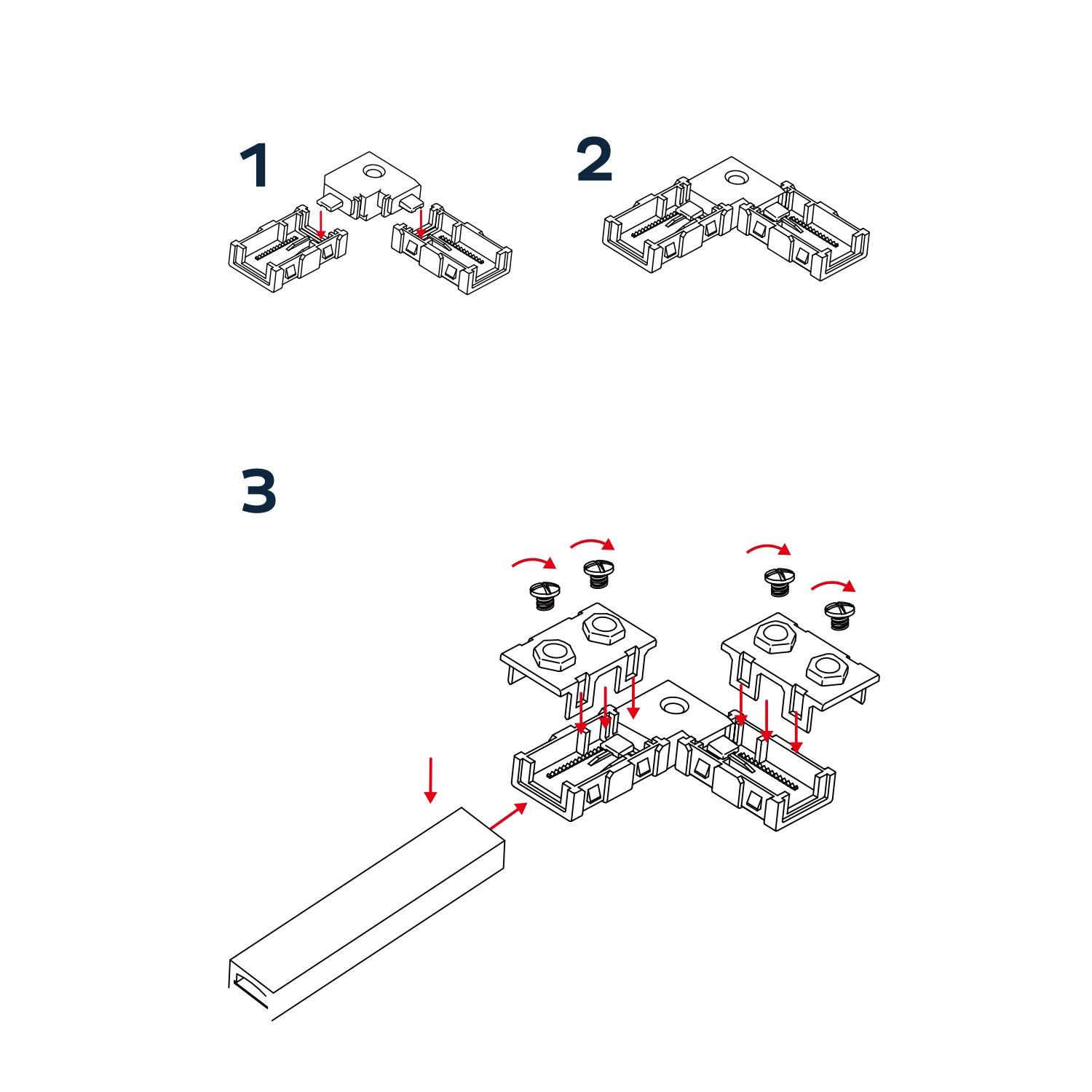 L-shape connector