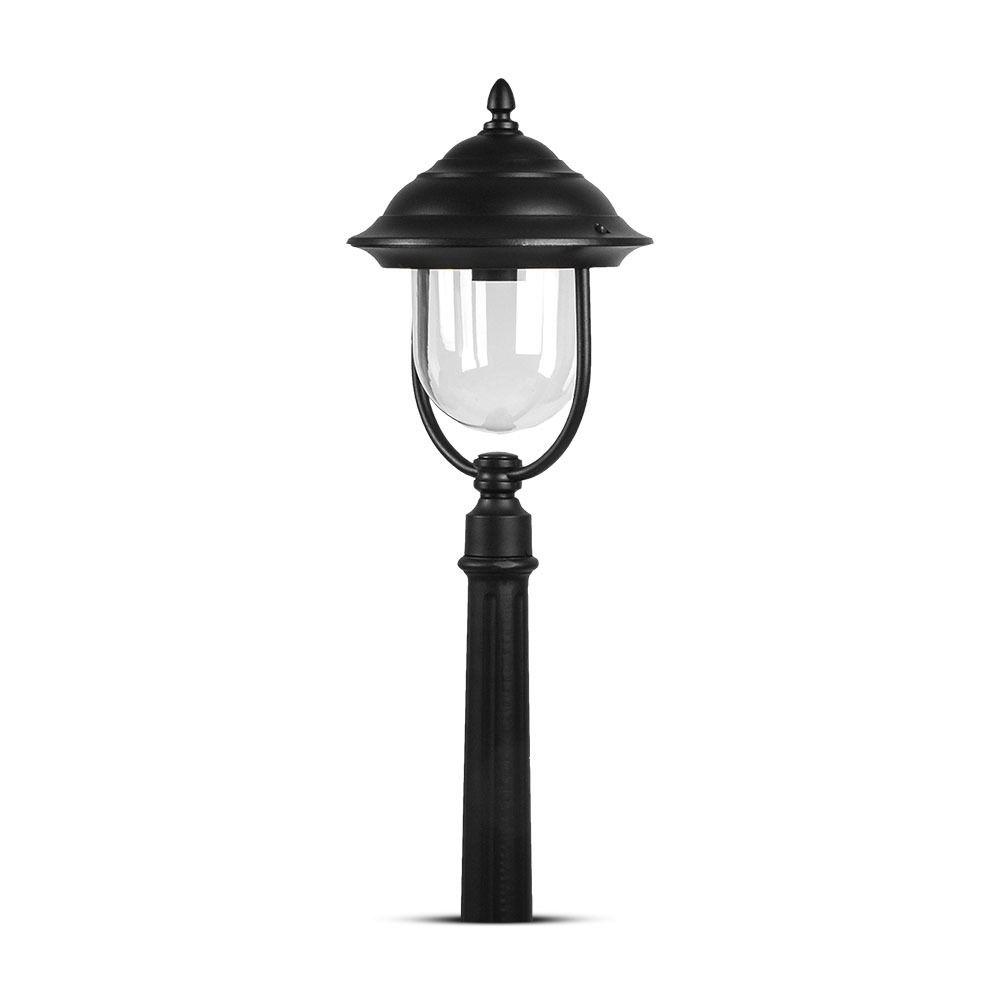 VT-851 E27 POLE LAMP WITH CLEAR COVER-BLACK