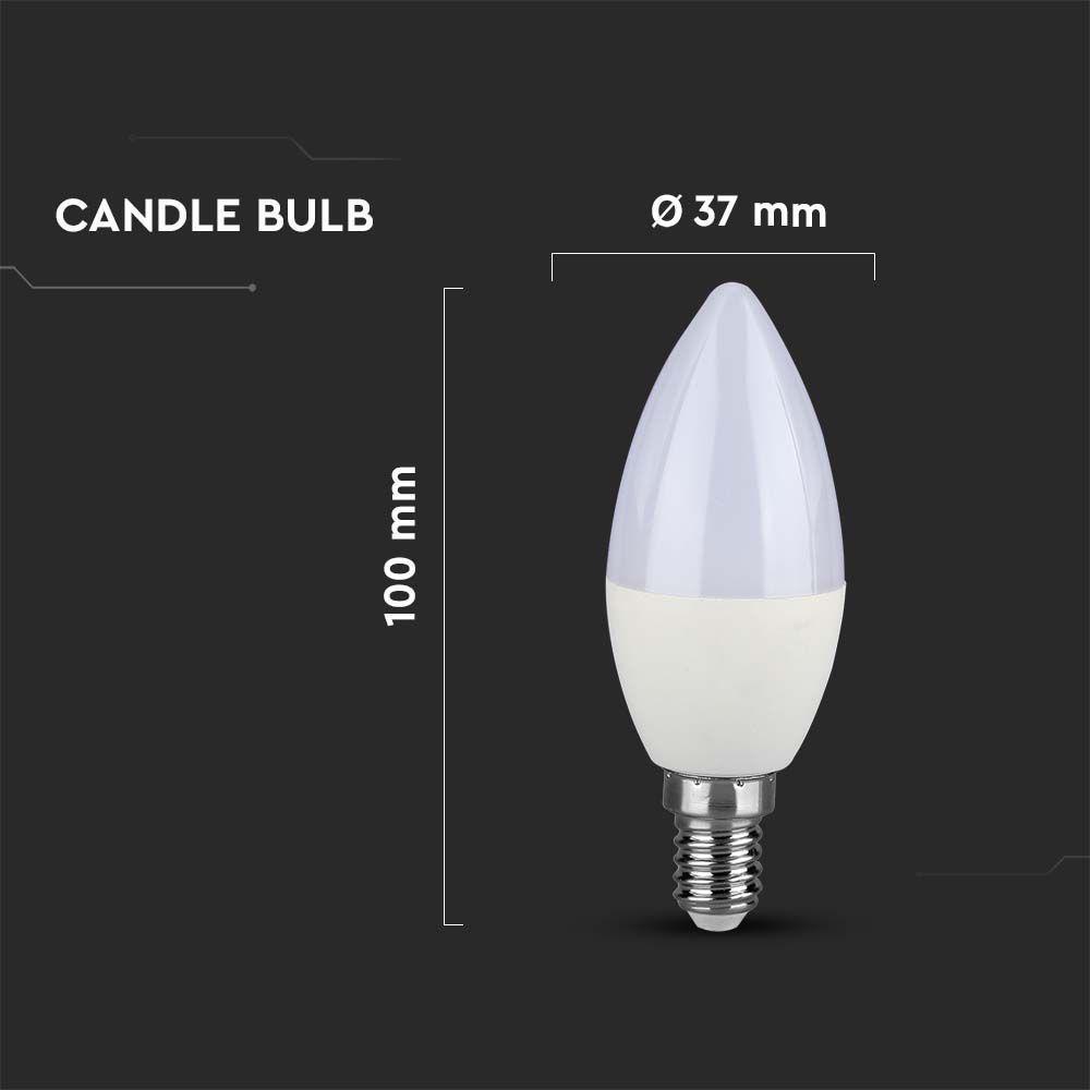 VT-1855 4.5W LED CANDLE BULB 6500K E14