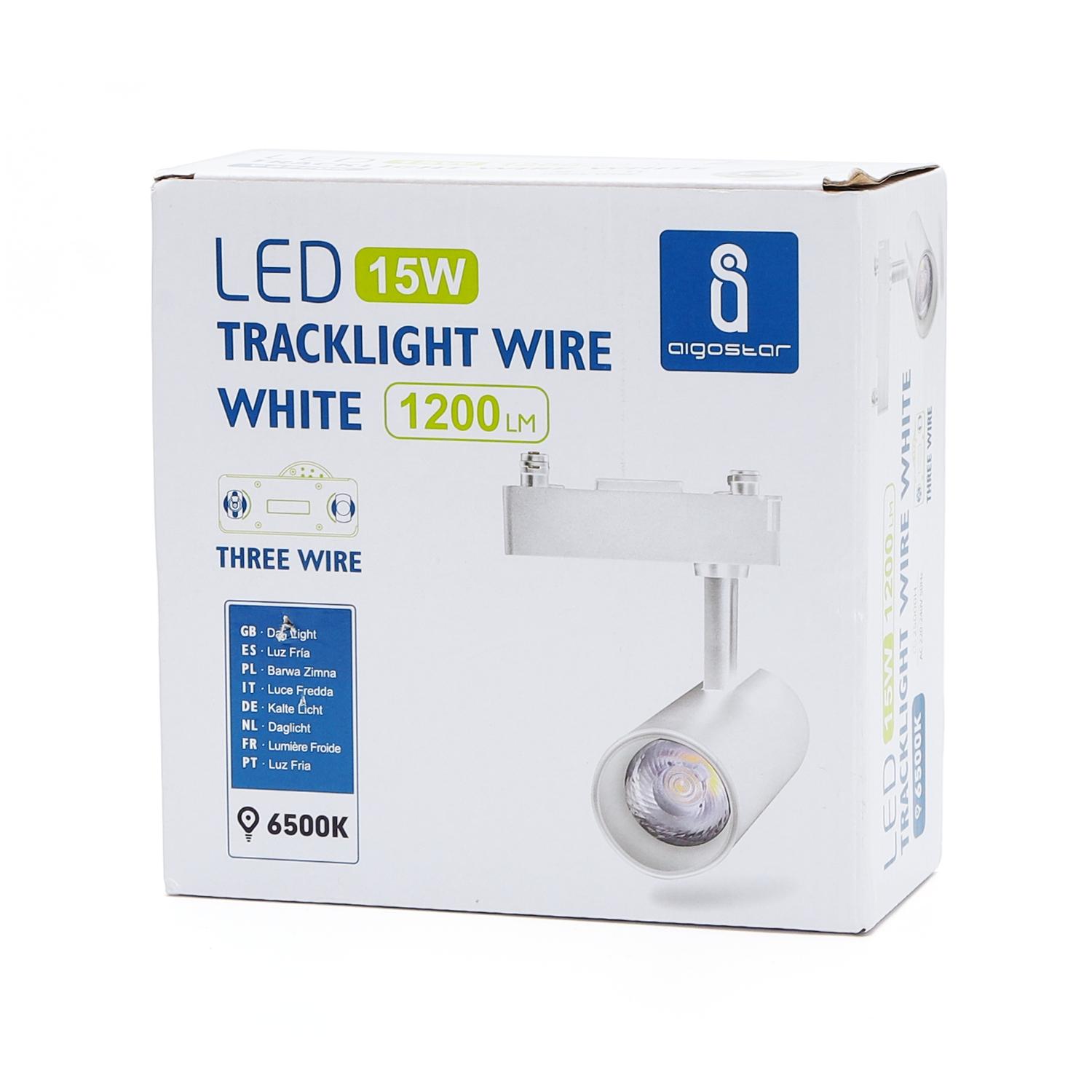 3 wires track light 15W Day light