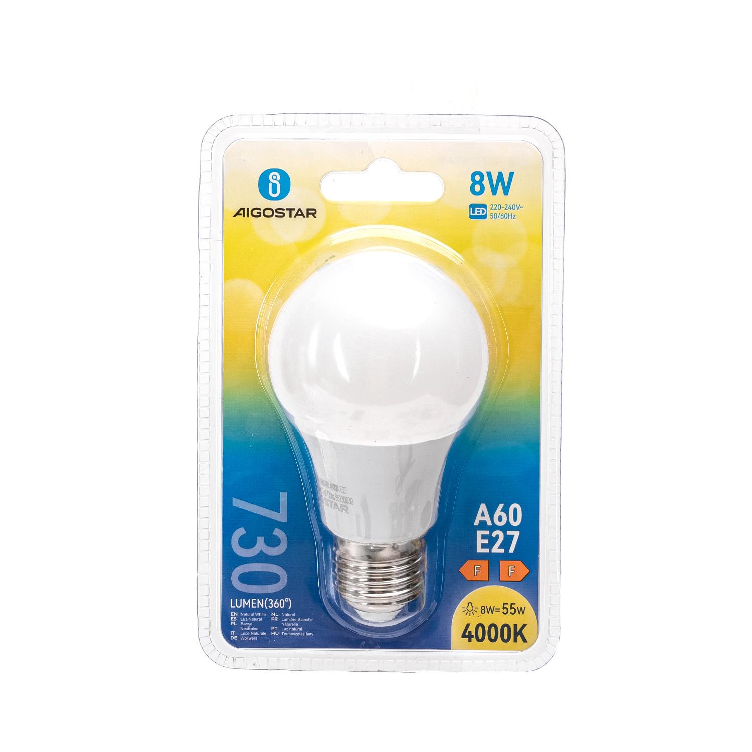 LED E27 8W A60 ( general bulb )