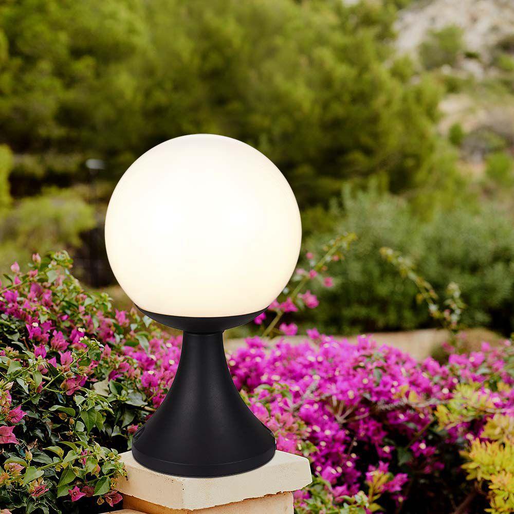 VT-1230 STAND LAMP(1*E27)-MATT BLACK-OPAL PLASTIC BALL