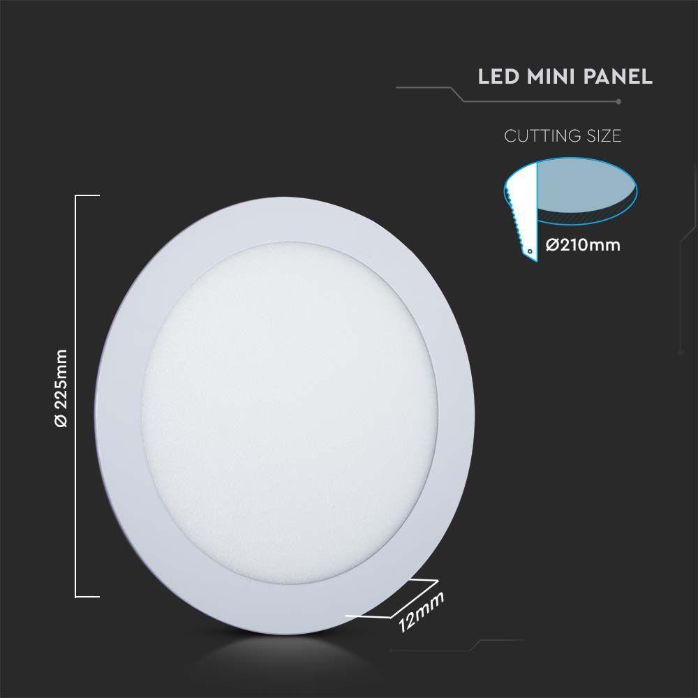 18W Panel LED , Barwa:3w1/ Okrągły, VTAC, SKU 6985