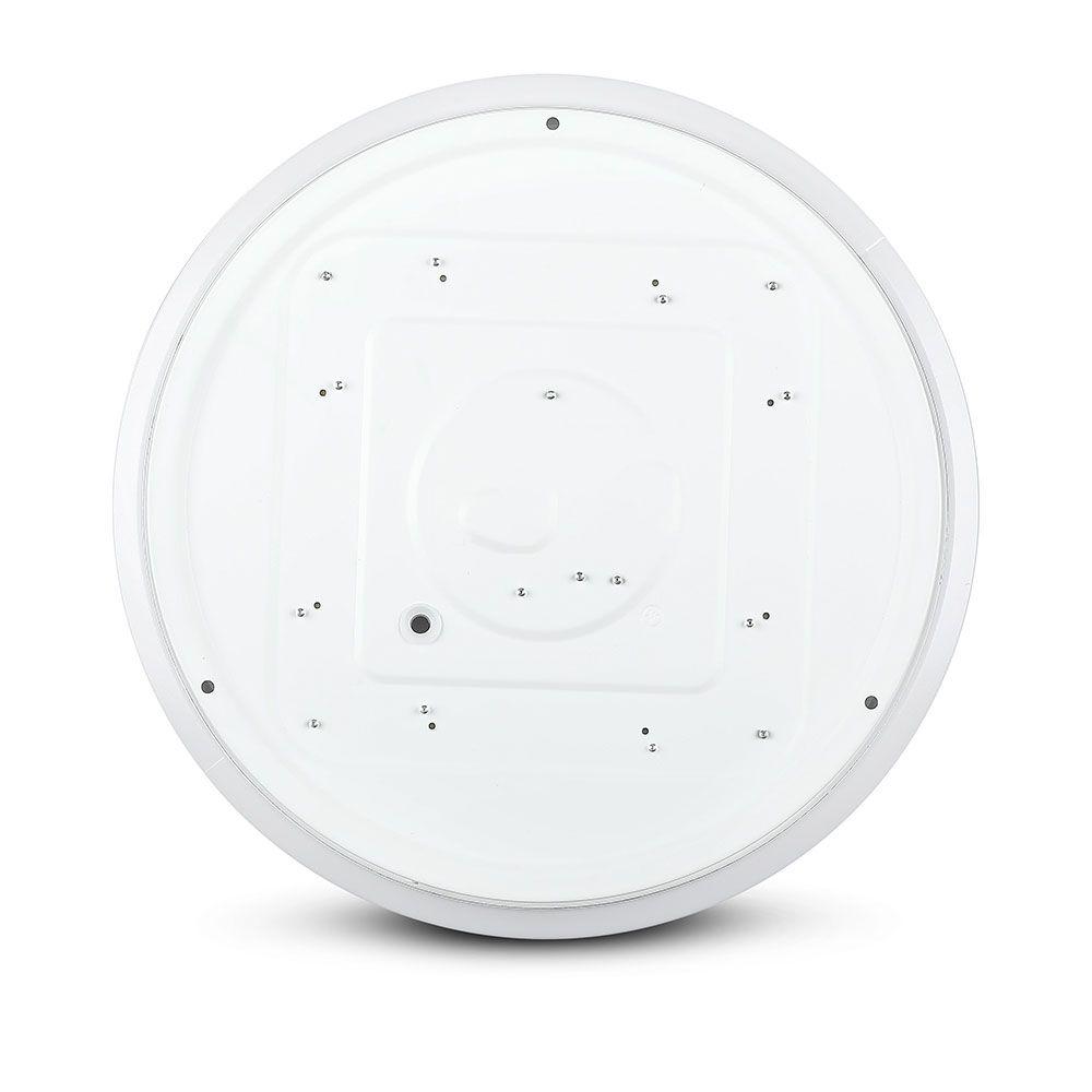 36W Plafon LED DOME, Średnica: 450,  Klosz: Mleczny, Barwa:3w1, VTAC, SKU 7609