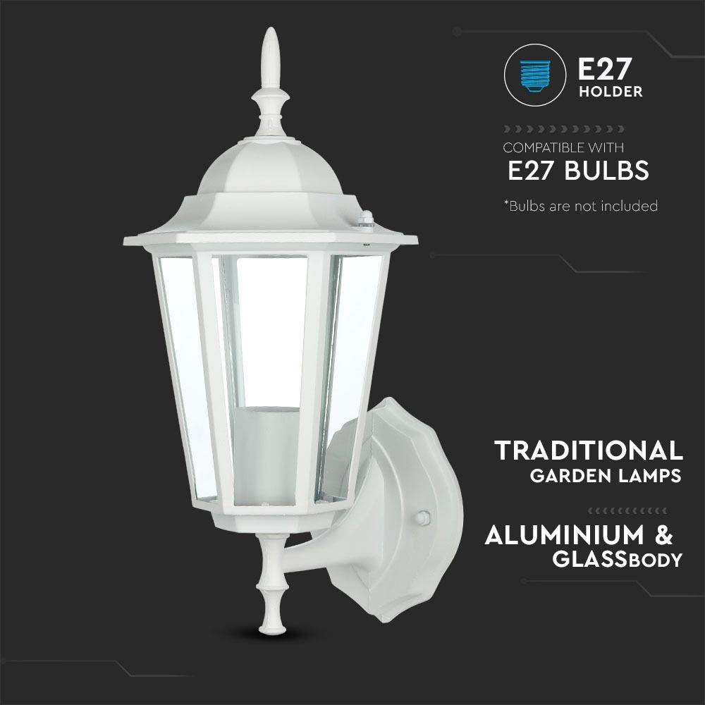 VT-749 E27 WALL LAMP -MATT WHITE(UP)