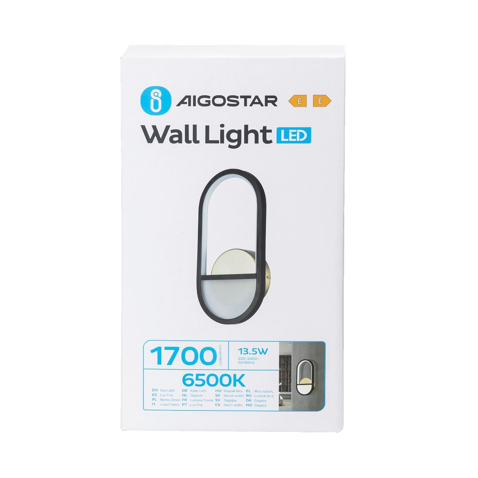 Aluminum wall light 13.5W 6500K