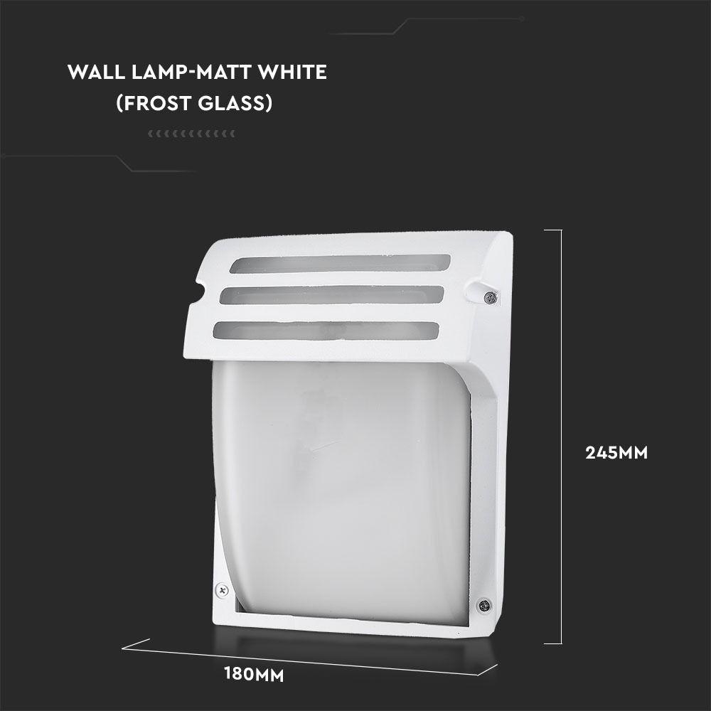 VT-754 E27 WALL LAMP -MATT WHITE(FROST GLASS)