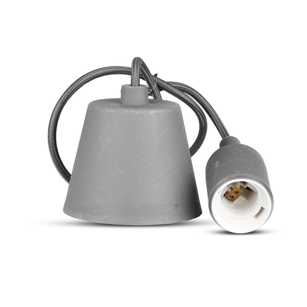 Lampa Wisząca, Trzonek:E27/ Szary, VTAC, SKU 3481