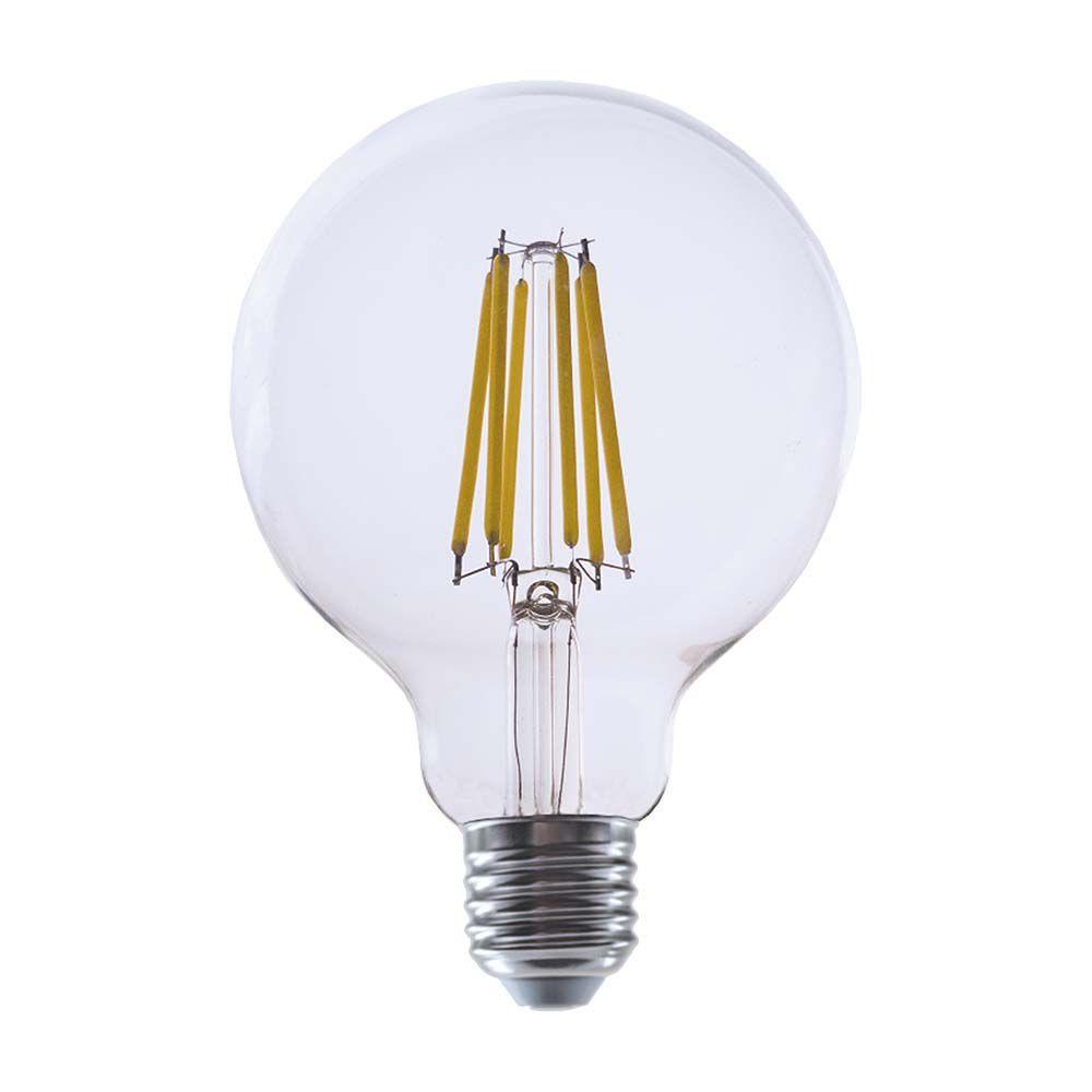 4W G95 Żarówka LED Filament, Klosz Transparentny, Barwa:3000K, Trzonek:E27, Skuteczność: 210lm/W, VTAC, SKU 2994