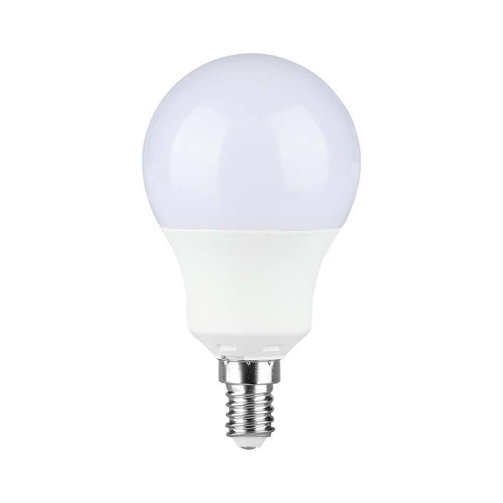 8.5W A60 Żarówka LED, Chip SAMSUNG, Barwa:6500K, Trzonek:E14, VTAC, SKU 21116