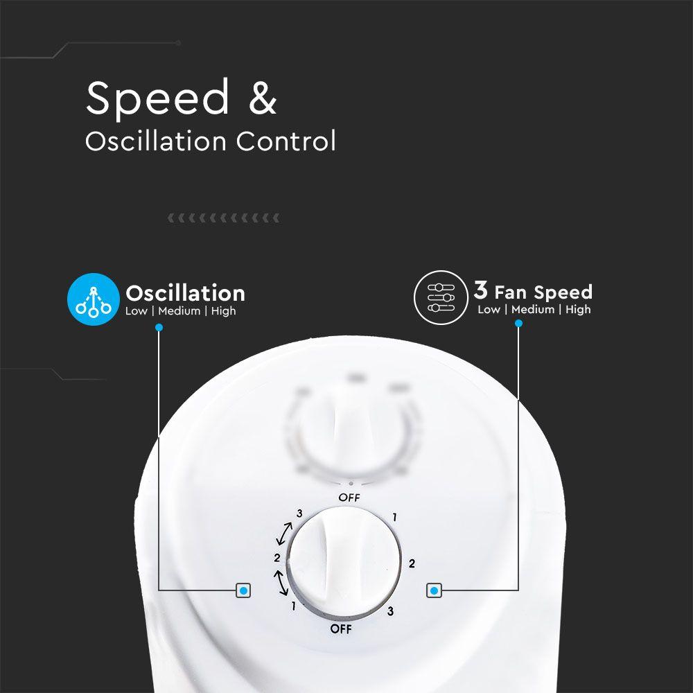 VT-4538 45W TOWER FAN WITH OSCILLATION & TIMER FUNCTION(31INCH)