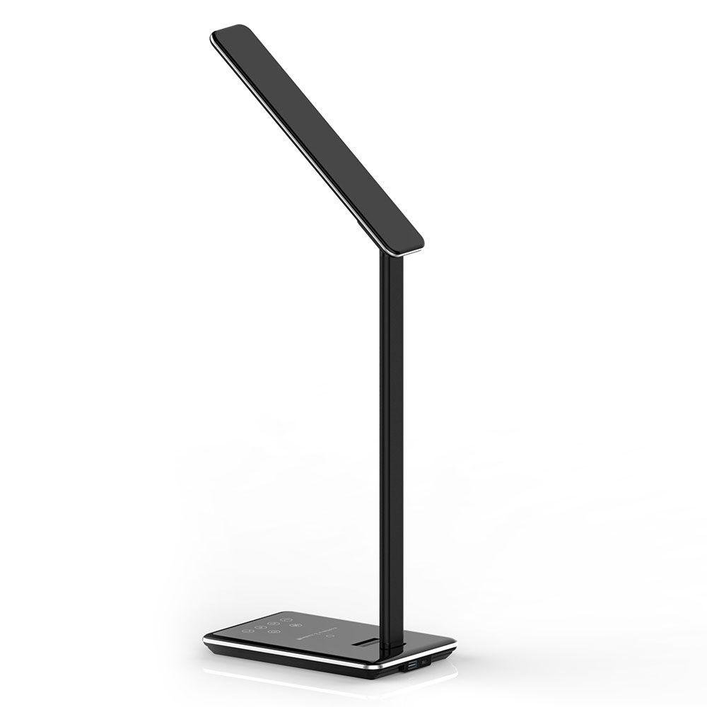 VT-7405 5W LED TABLE LAMP WITH WIRELESS CHARGER 2700K-6500K BLACK