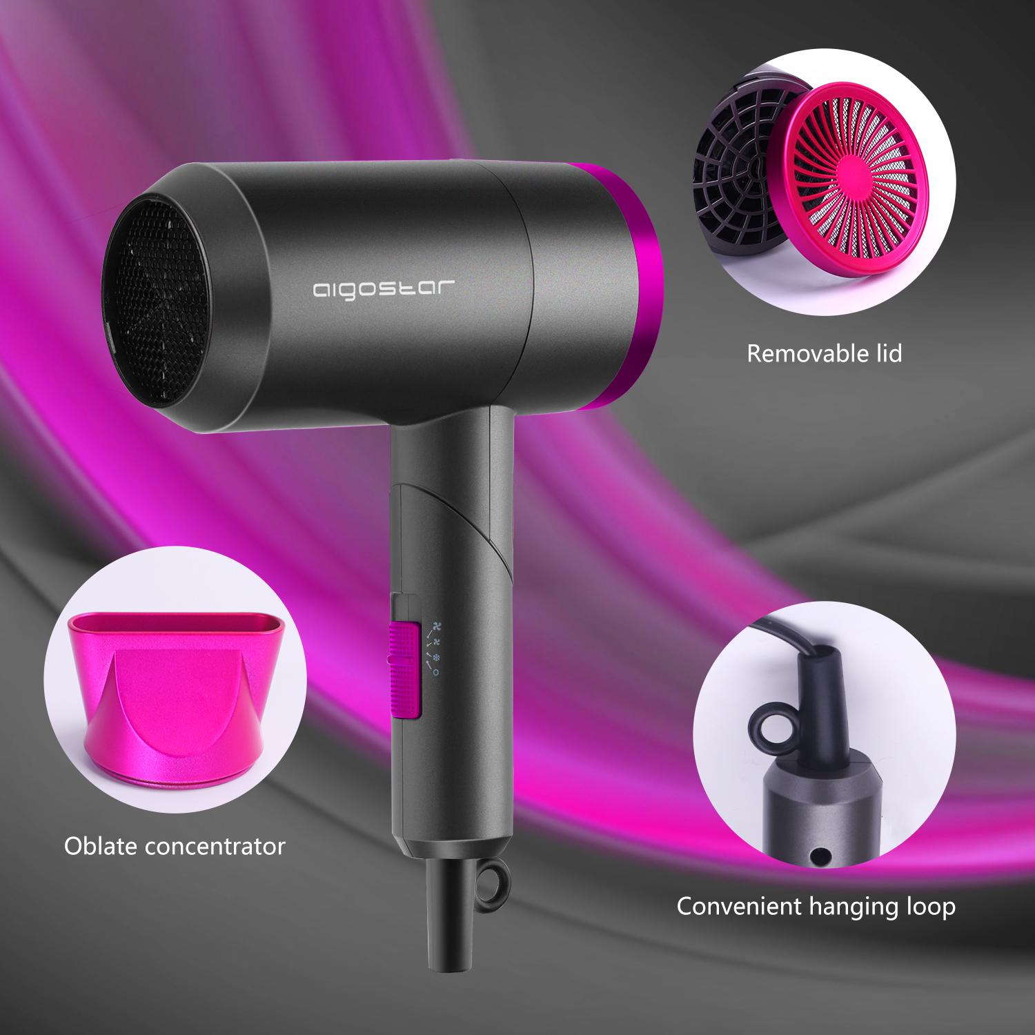 1800W Foldable travel hair dryer