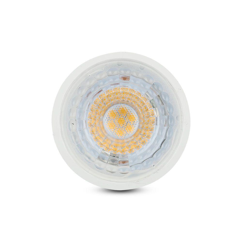 6.5W GU10 Żarówka LED, Chip SAMSUNG, Barwa:4000K, Kąt 38', Ściemniana, Trzonek:GU10, VTAC, SKU 196