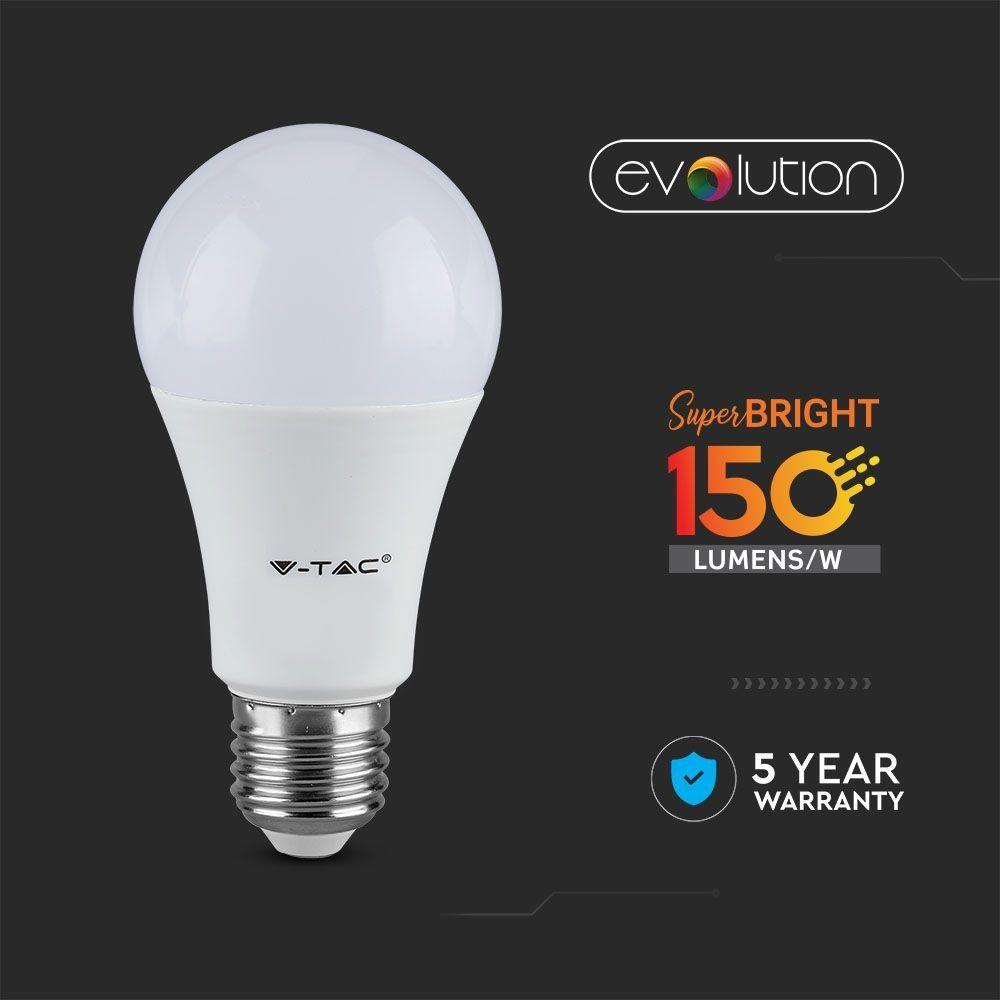 VT-2310 9.5W A60 LED PLASTIC BULB 3000K E27(150LM/WATT)