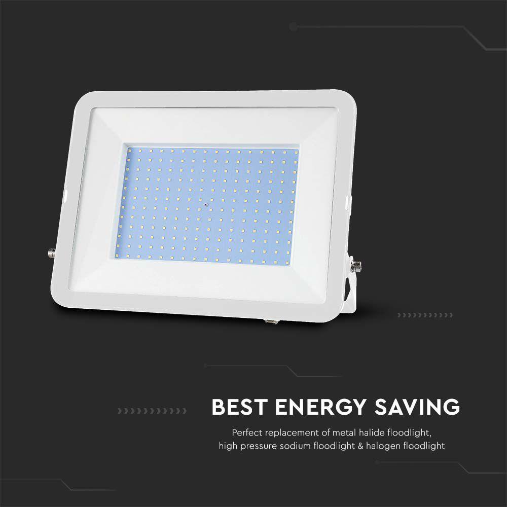 200W Naświetlacz LED SMD, Chip SAMSUNG, Barwa:6500K, Obudowa: Biała, VTAC, SKU 10030