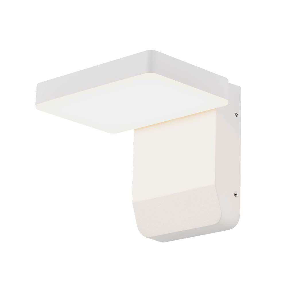 17W Lampa ścienna LED, Barwa:4000K, Obudowa: Biała, Kwadratowa, VTAC, SKU 2943