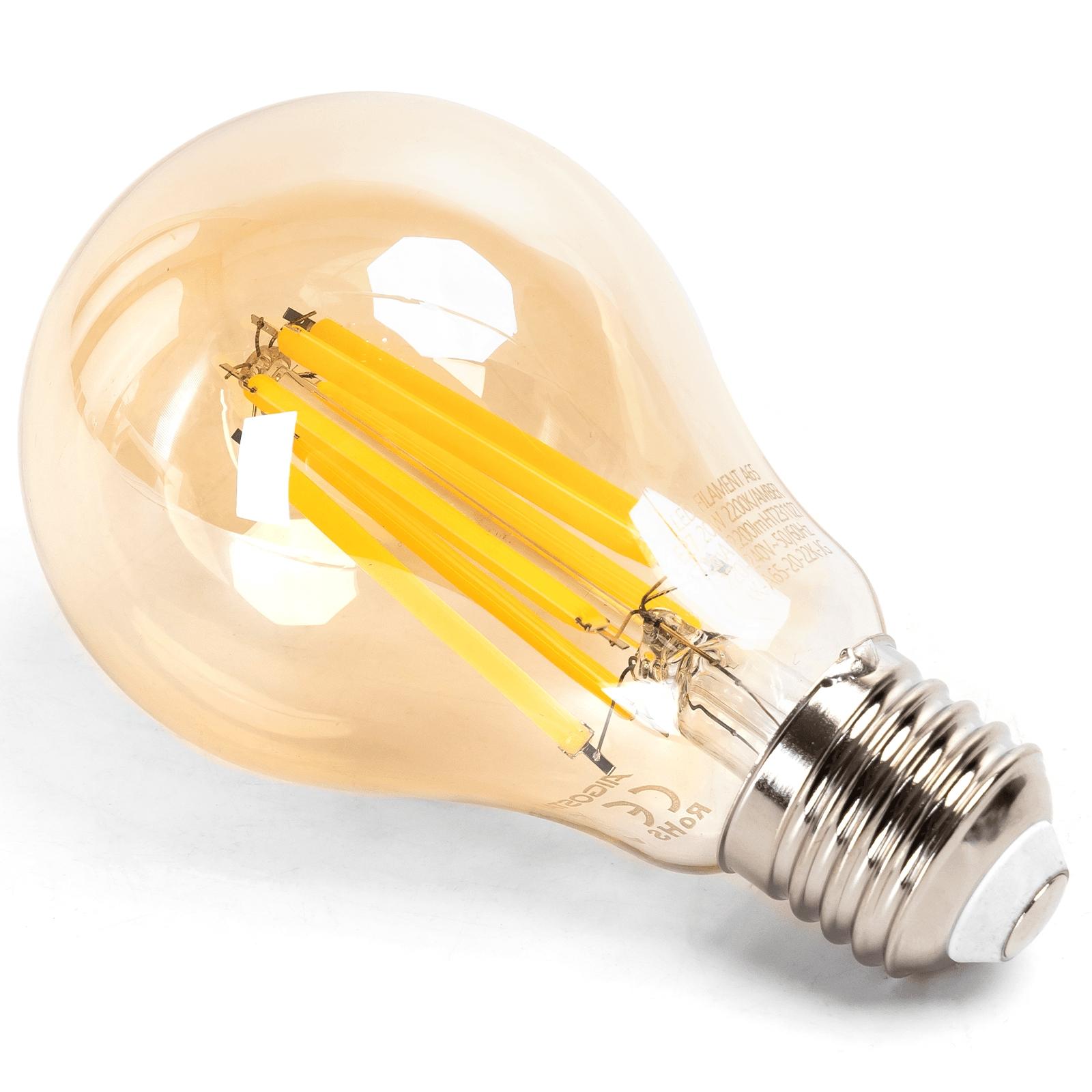 LED Filament Bulb (Amber) A65 E27 20W