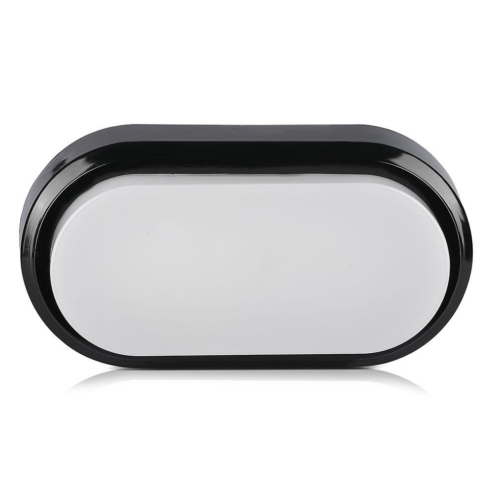 VT-8038 8W RECTANGLE OVAL DOME LIGHTS 4000K BLACK BODY