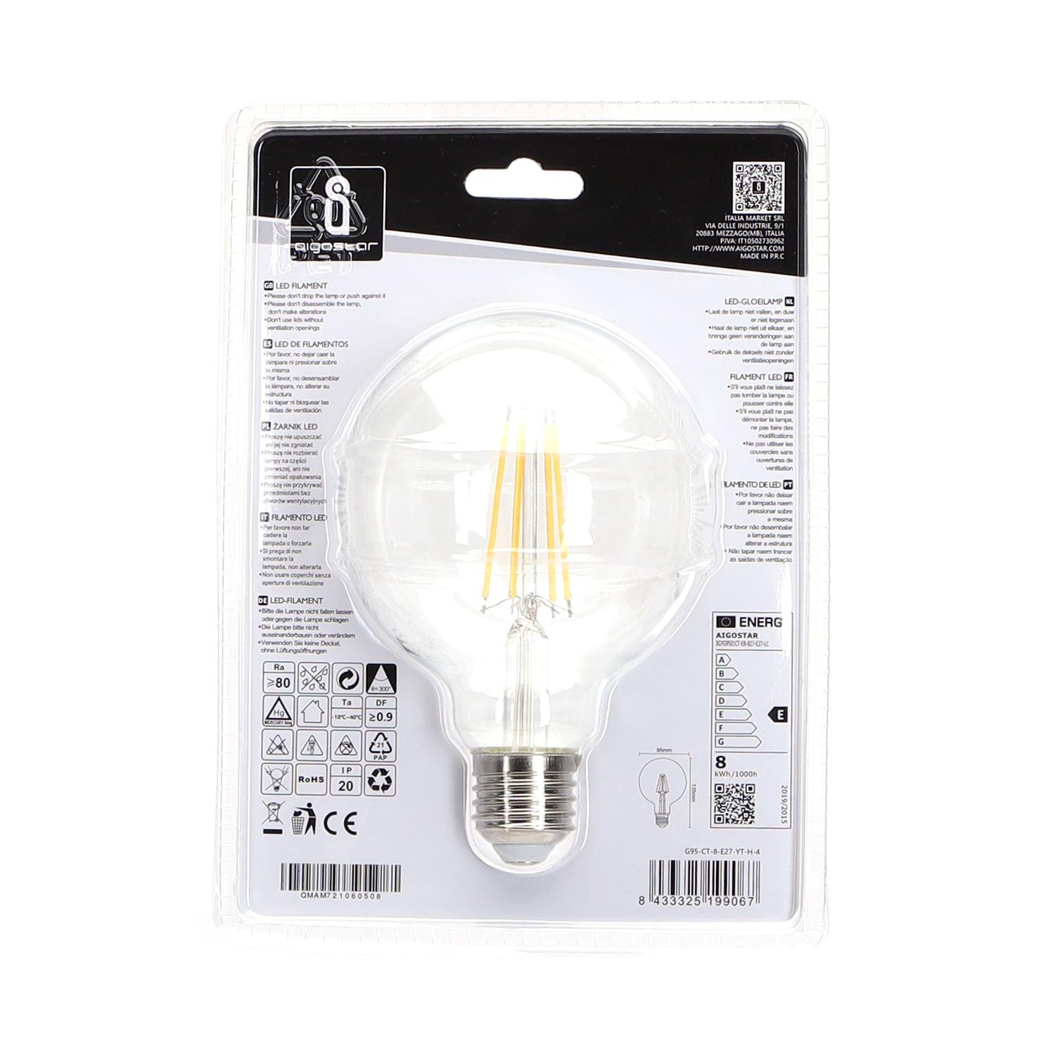 LED filament lamp G95