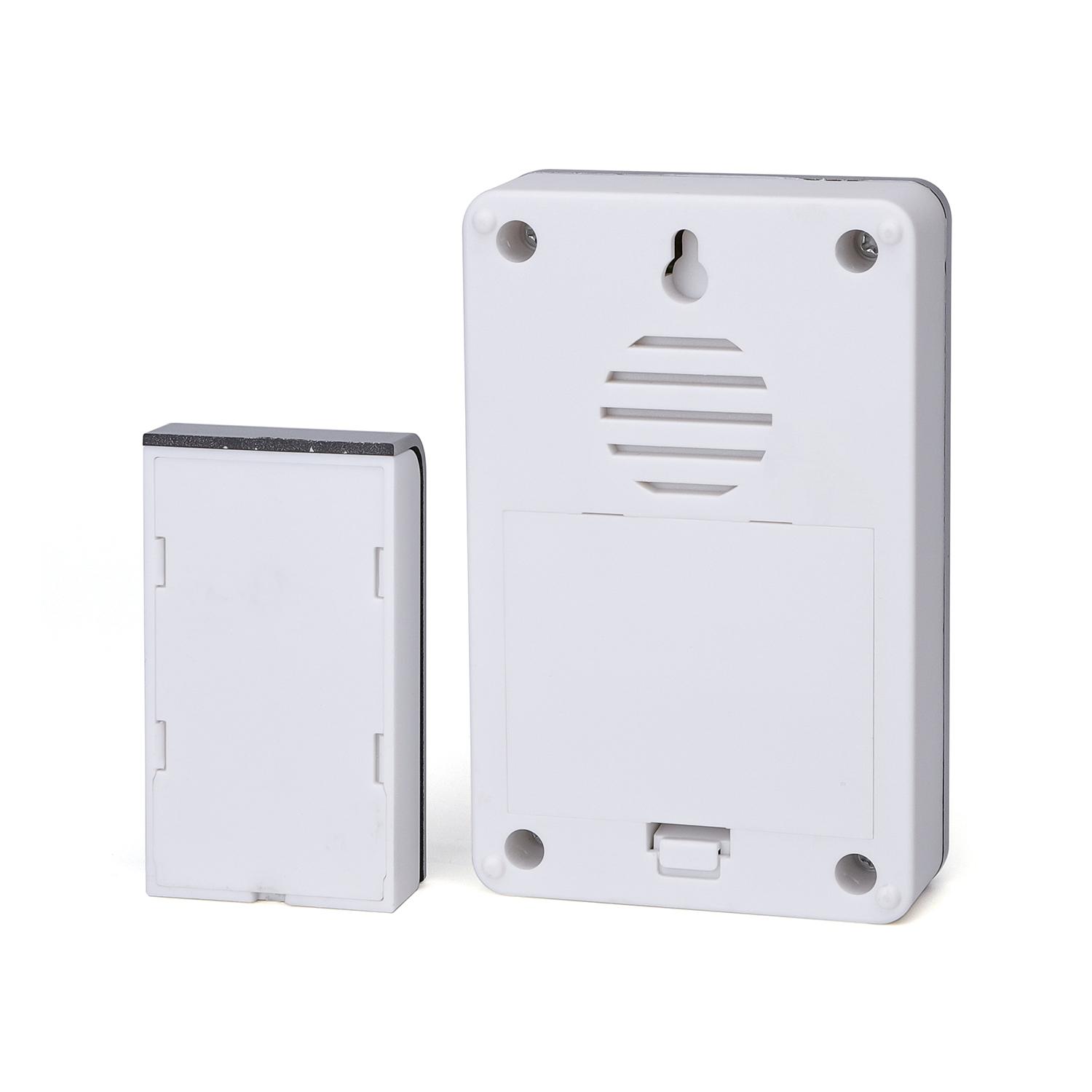 DC Wireless Digital Door Bell (one to two) White & Silvery