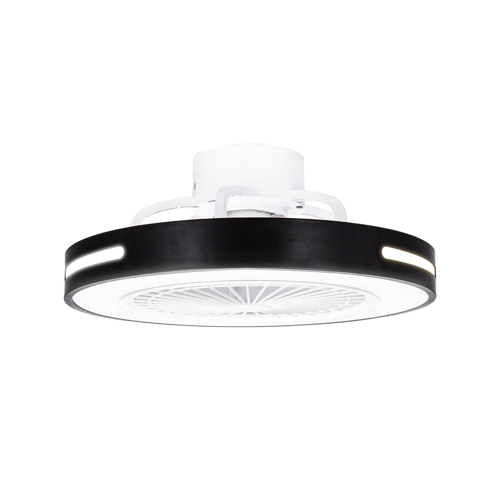 Ceiling Fan Light with 55W CCT+RGB, 20-inch size, and 6 adjustable speeds