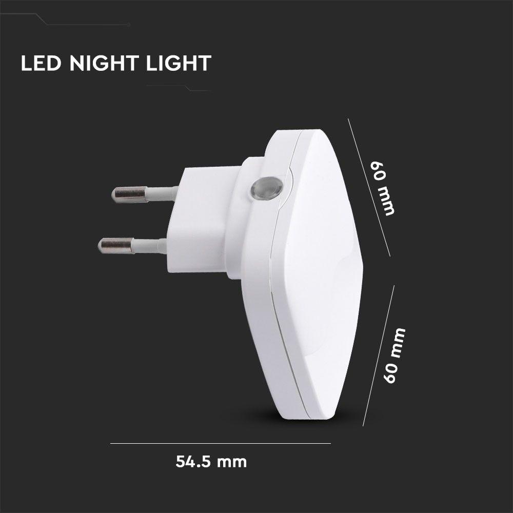 VT-83 0.45W LED NIGHT LIGHT(EU PLUG) SAMSUNG CHIP 3000K SQUARE