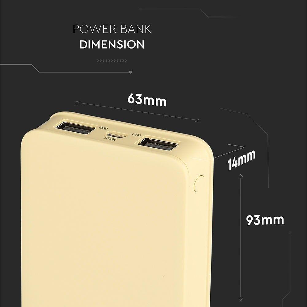 VT-3503 5000mah POWER BANK-YELLOW