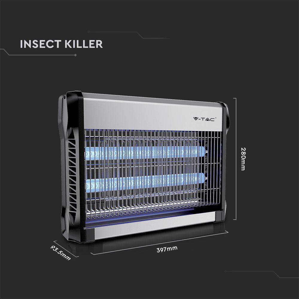 VT-3220 2*10W ELECTRONIC INSECT KILLER (EU PLUG) COVERAGE-80m2