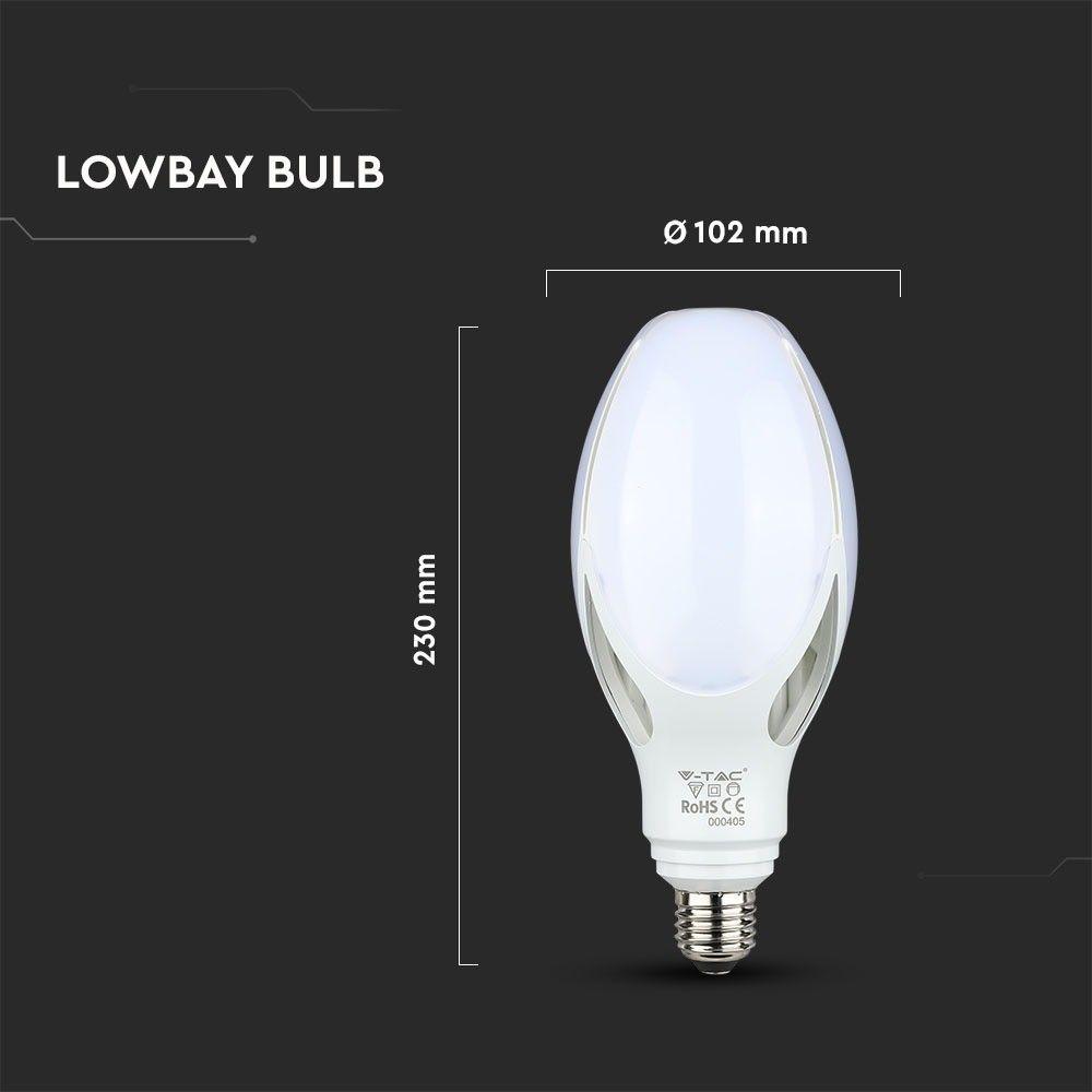 36W Uliczna Żarówka LED, Chip SAMSUNG, Barwa:4000K, Trzonek:E27, VTAC, SKU 284