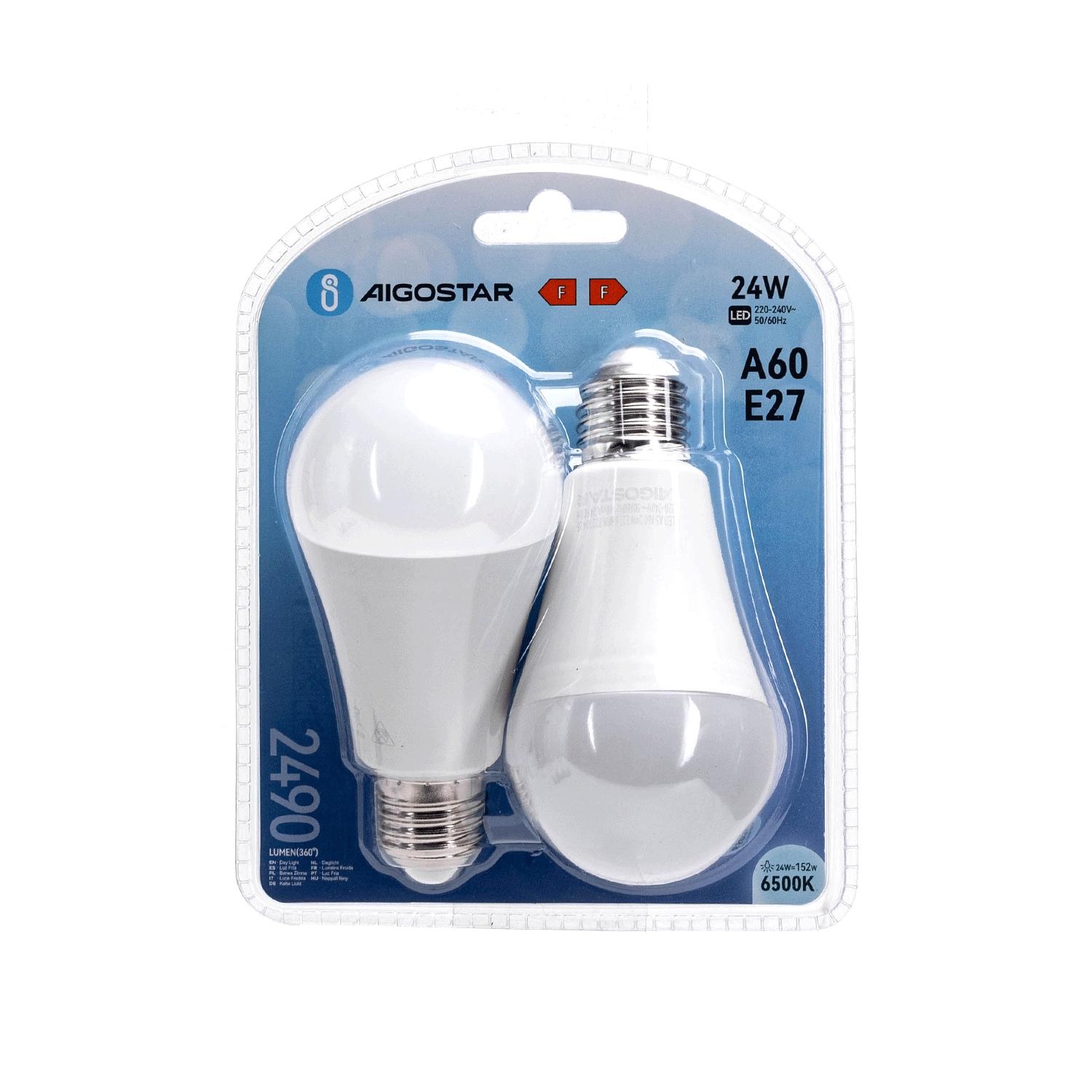 LED E27 24W A60 2pcs ( general bulb )