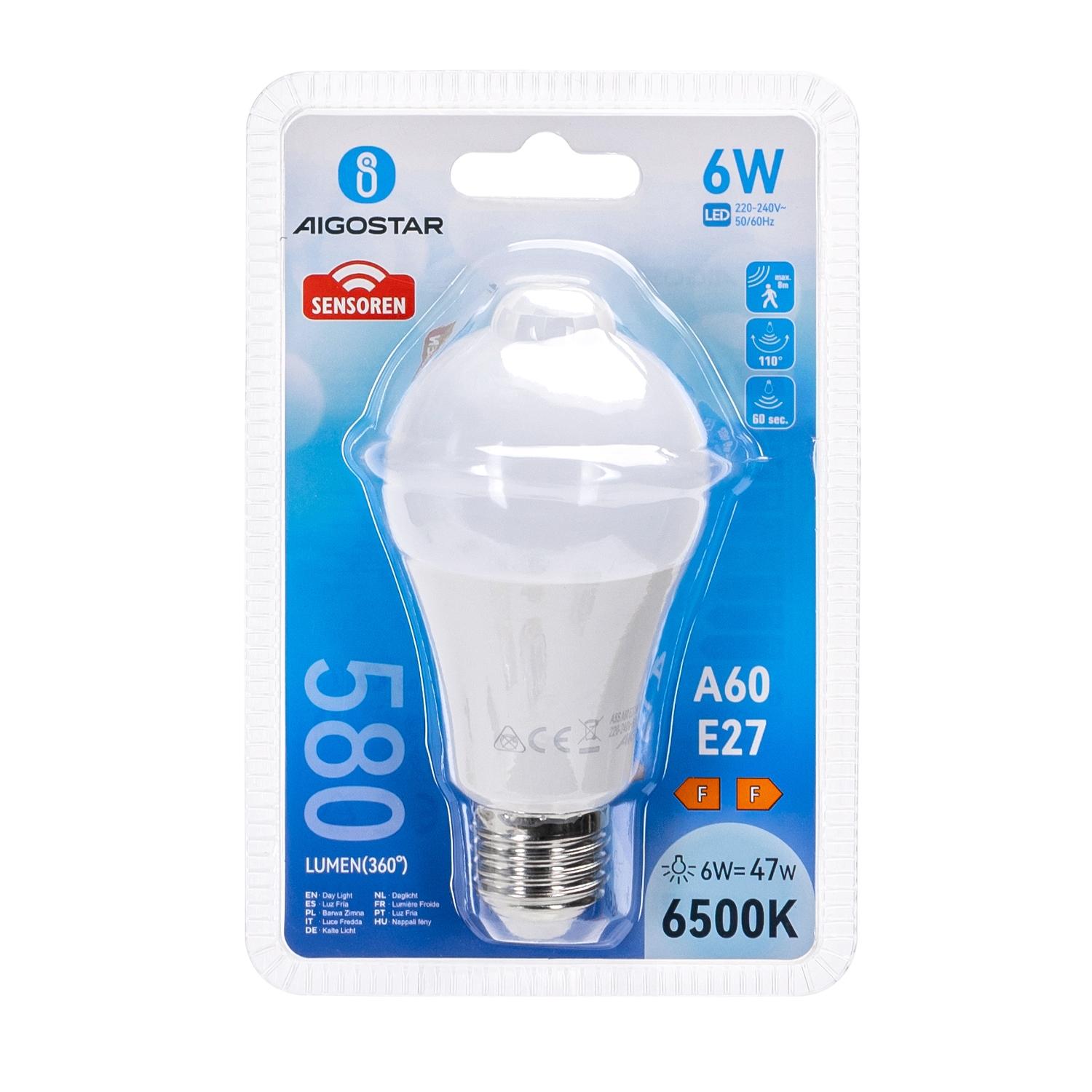 LED E27 6W A60 ( Sensor bulb )