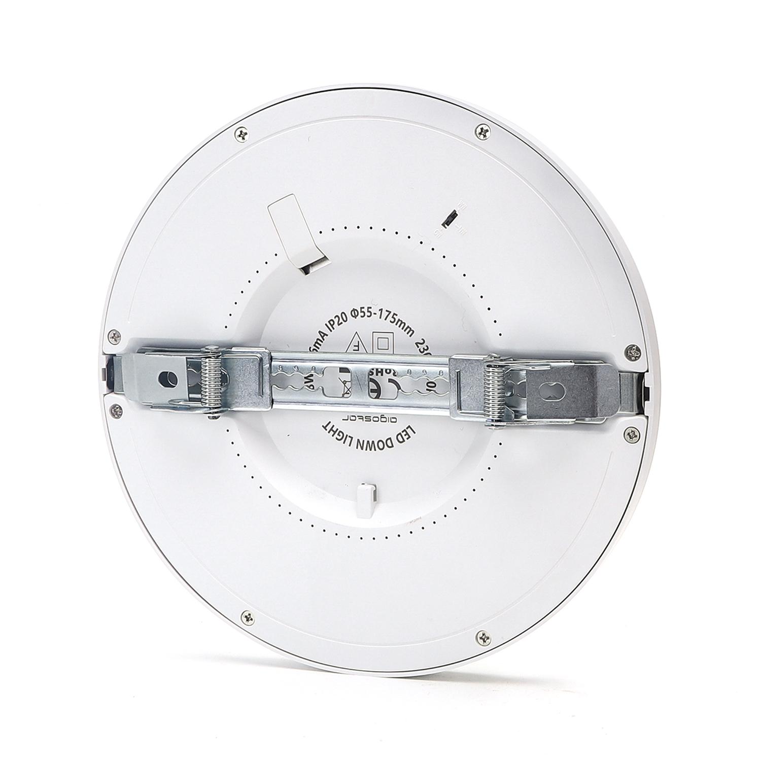 E6 LED Round Downlight 18W Adjustable Size and Color Temperature