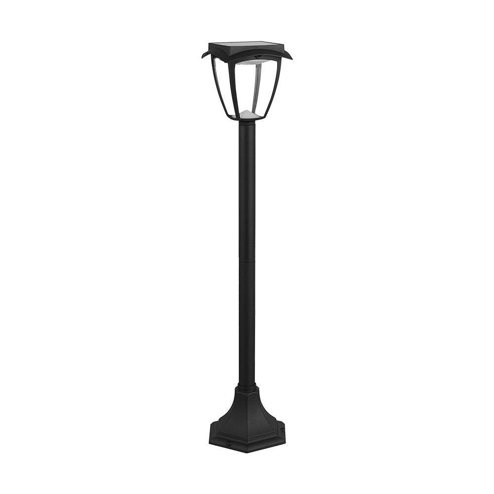 VT-984 LED SOLAR LAWN LAMP 3000K+6000K MATT BLACK BODY