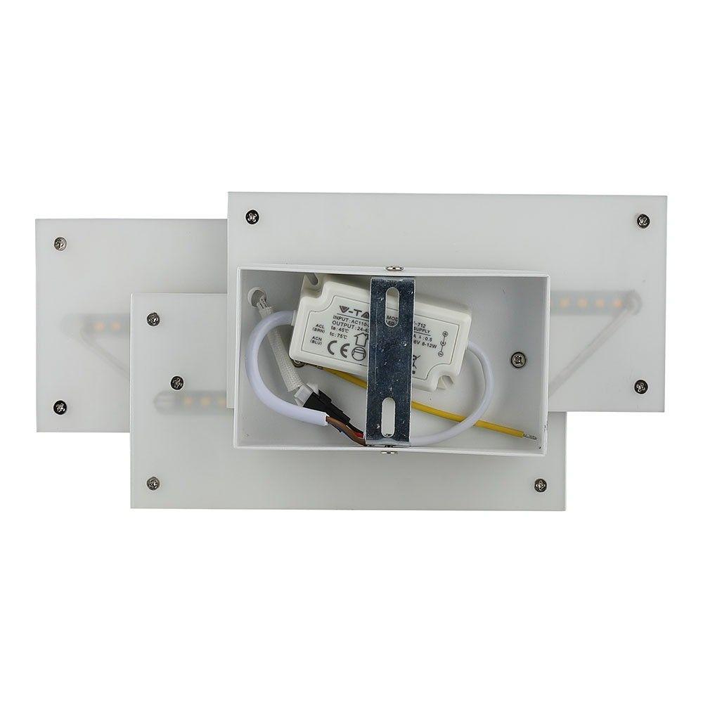 VT-712 12W LED WALL LIGHT 3000K IP20 WHITE BODY