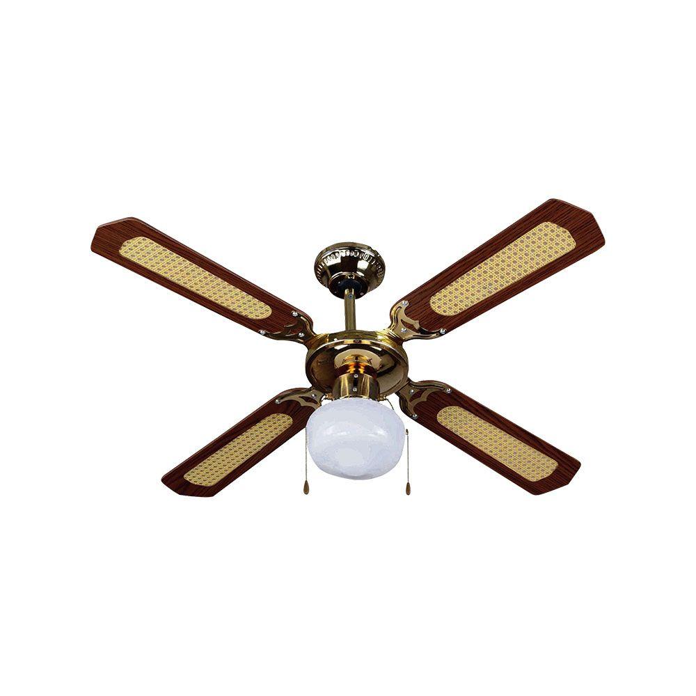 VT-6042-4 50W CEILING FAN WITH LIGHT KIT -PULL CHAIN CONTROL-4 BLADES-AC MOTOR