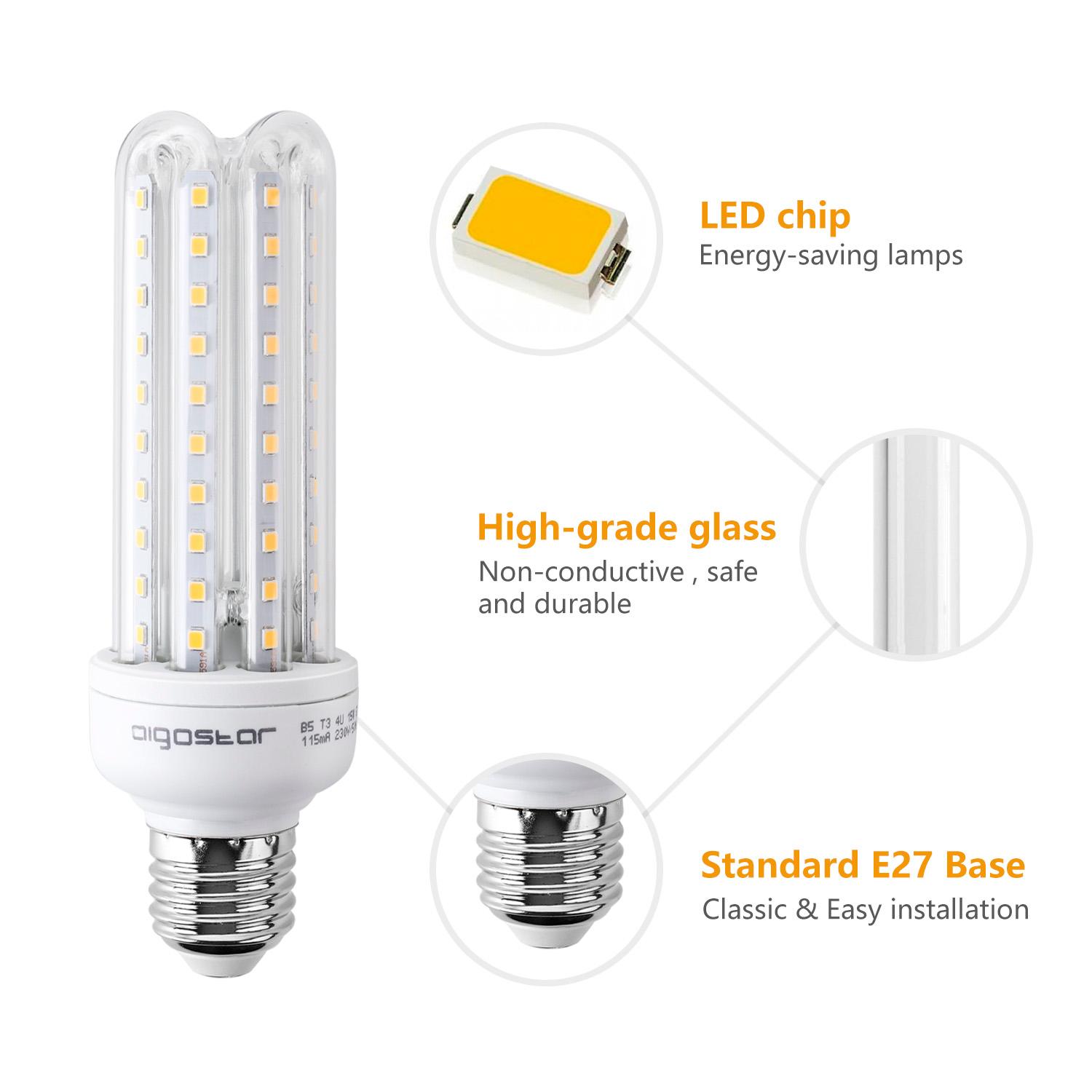 LED E27 15W U-tube